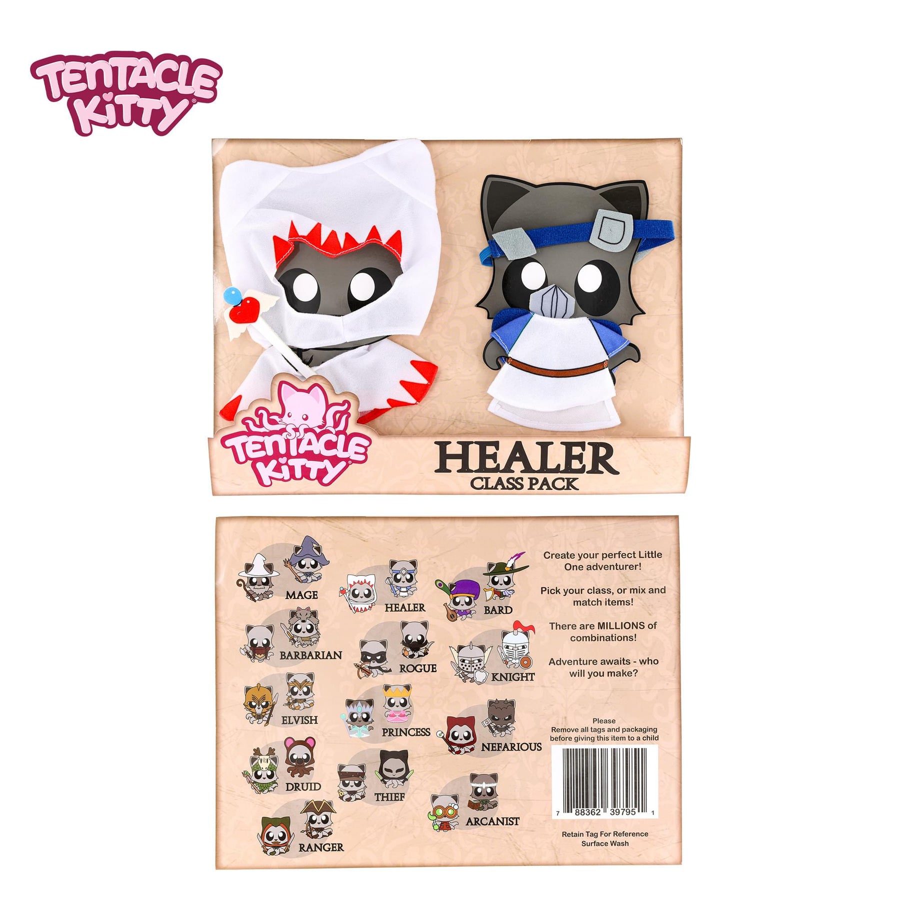 Tentacle Kitty Campaign Critters | Healer Class Plush Clothing Pack