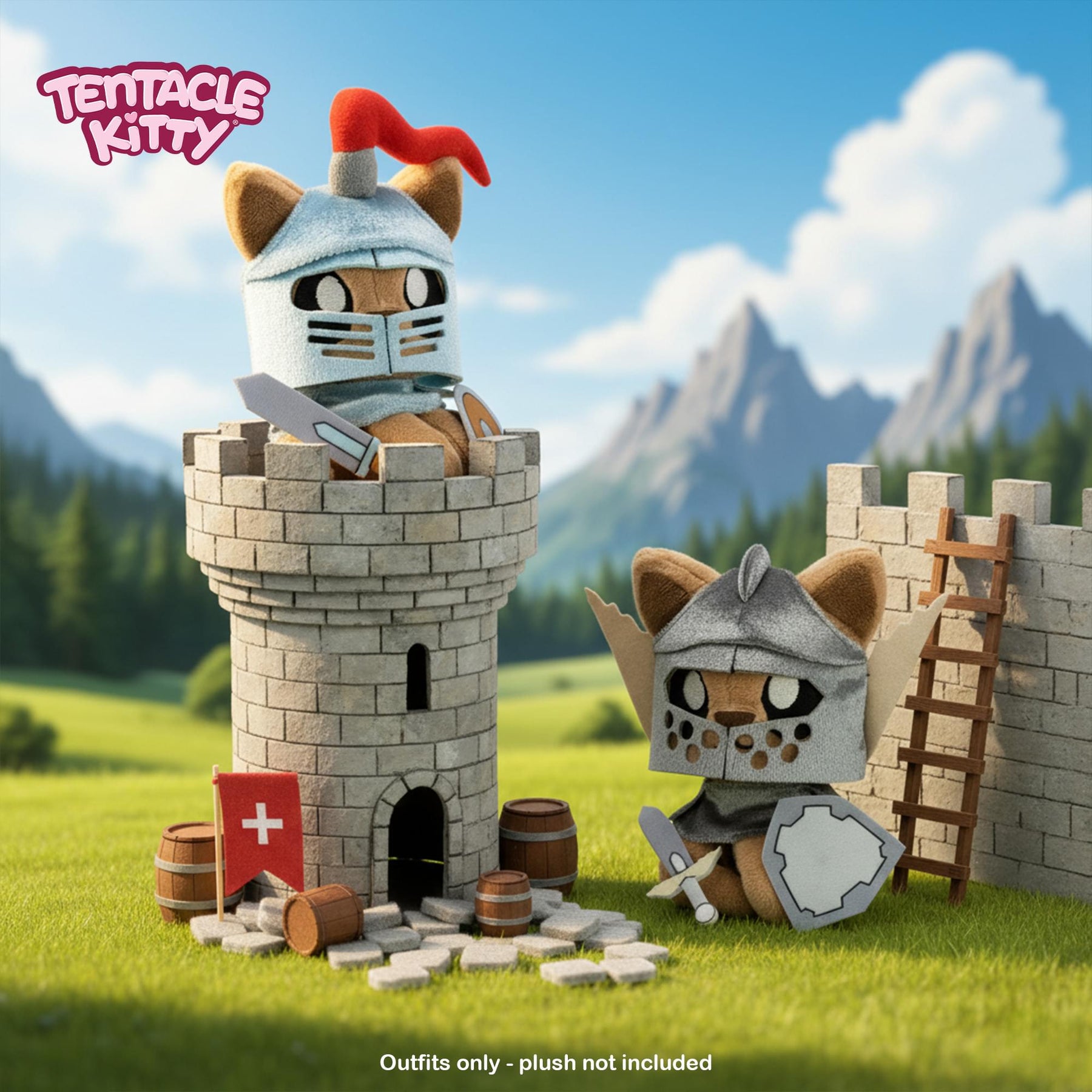 Tentacle Kitty Campaign Critters | Knight Class Plush Clothing Pack