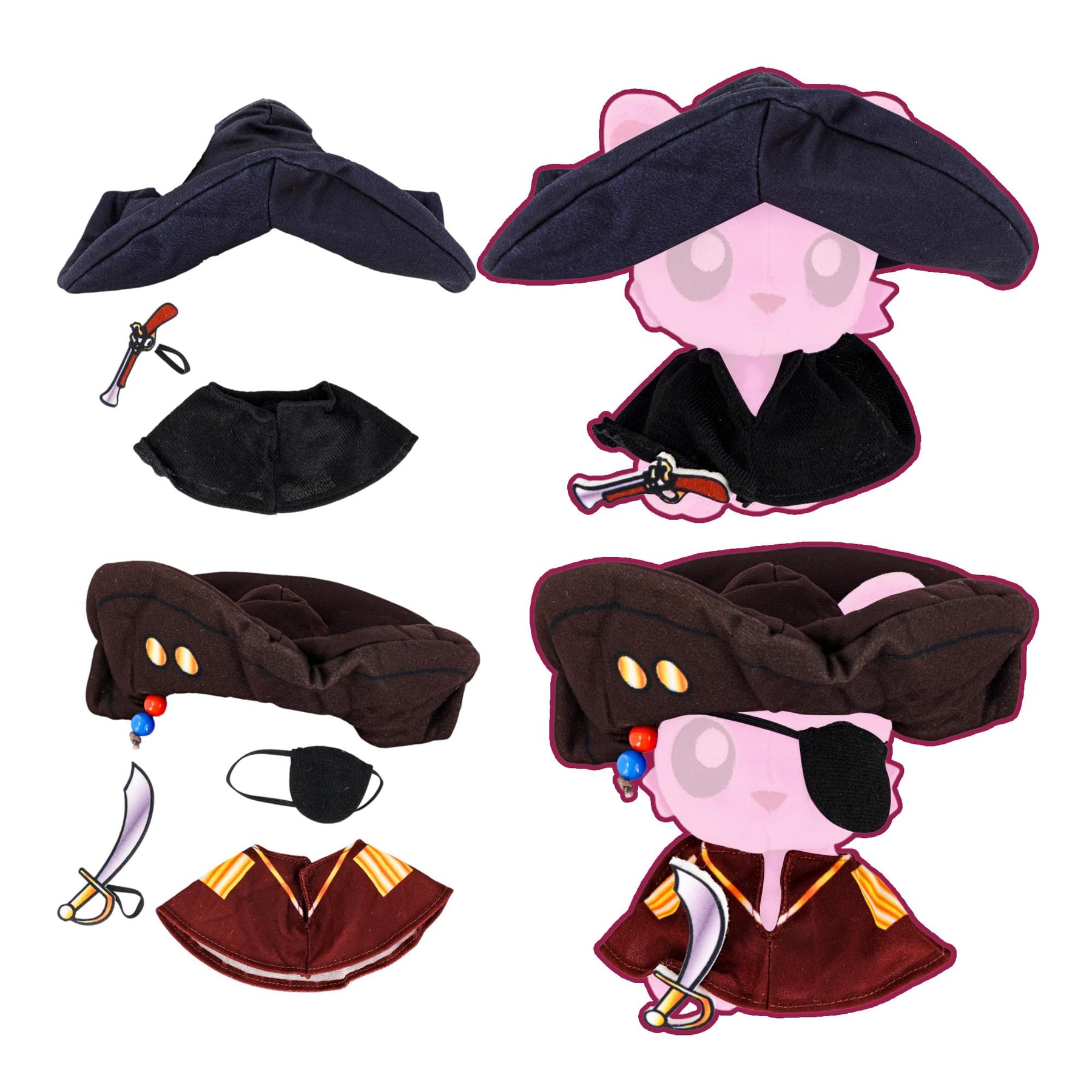 Tentacle Kitty Campaign Critters | Swashbuckler Class Plush Clothing Pack