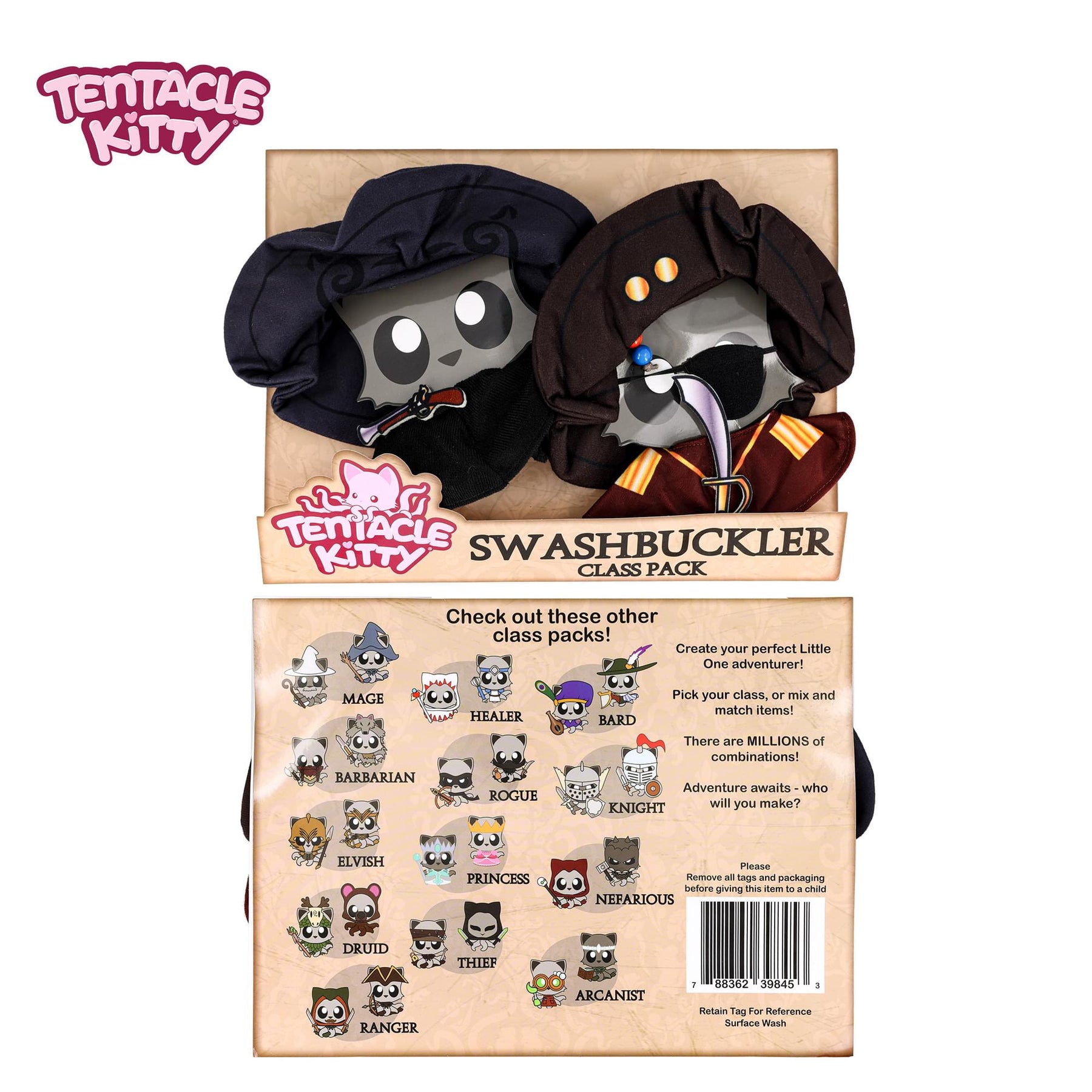 Tentacle Kitty Campaign Critters | Swashbuckler Class Plush Clothing Pack