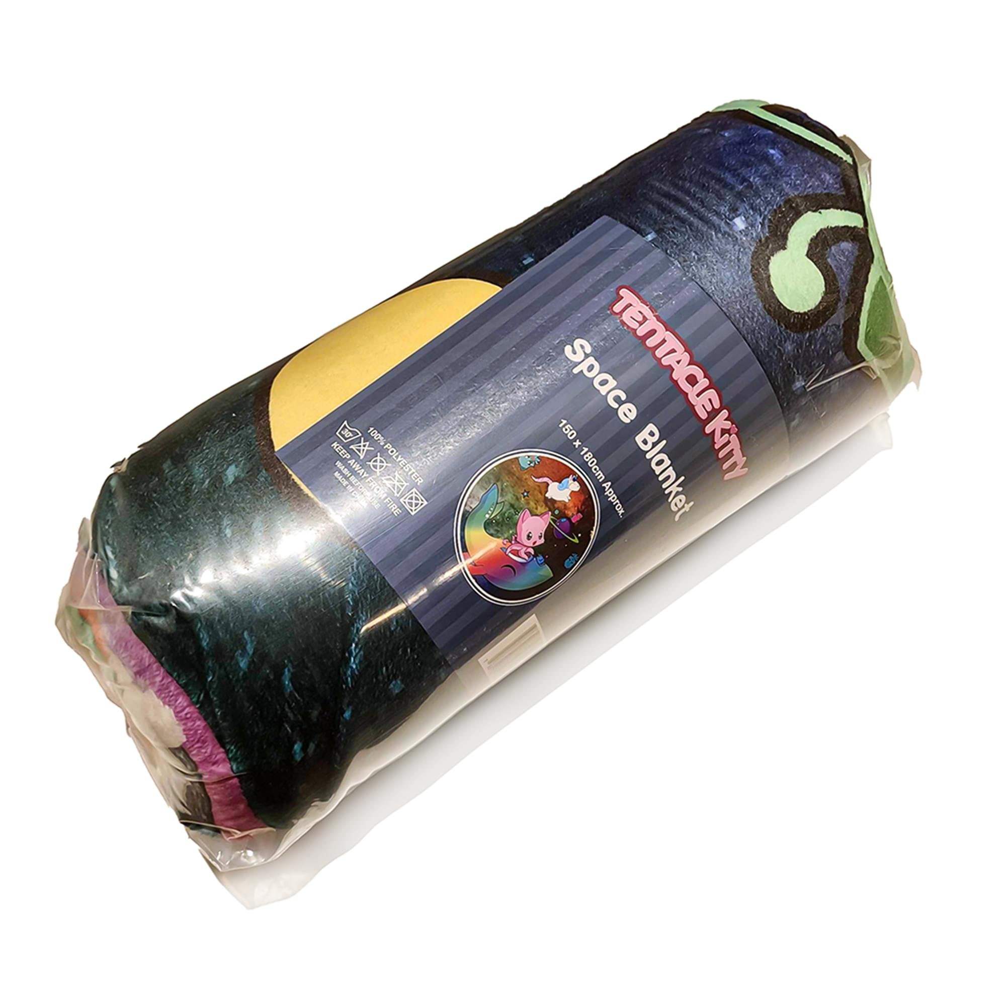Tentacke Kitty Space 60 x 70 Inch Throw Blanket