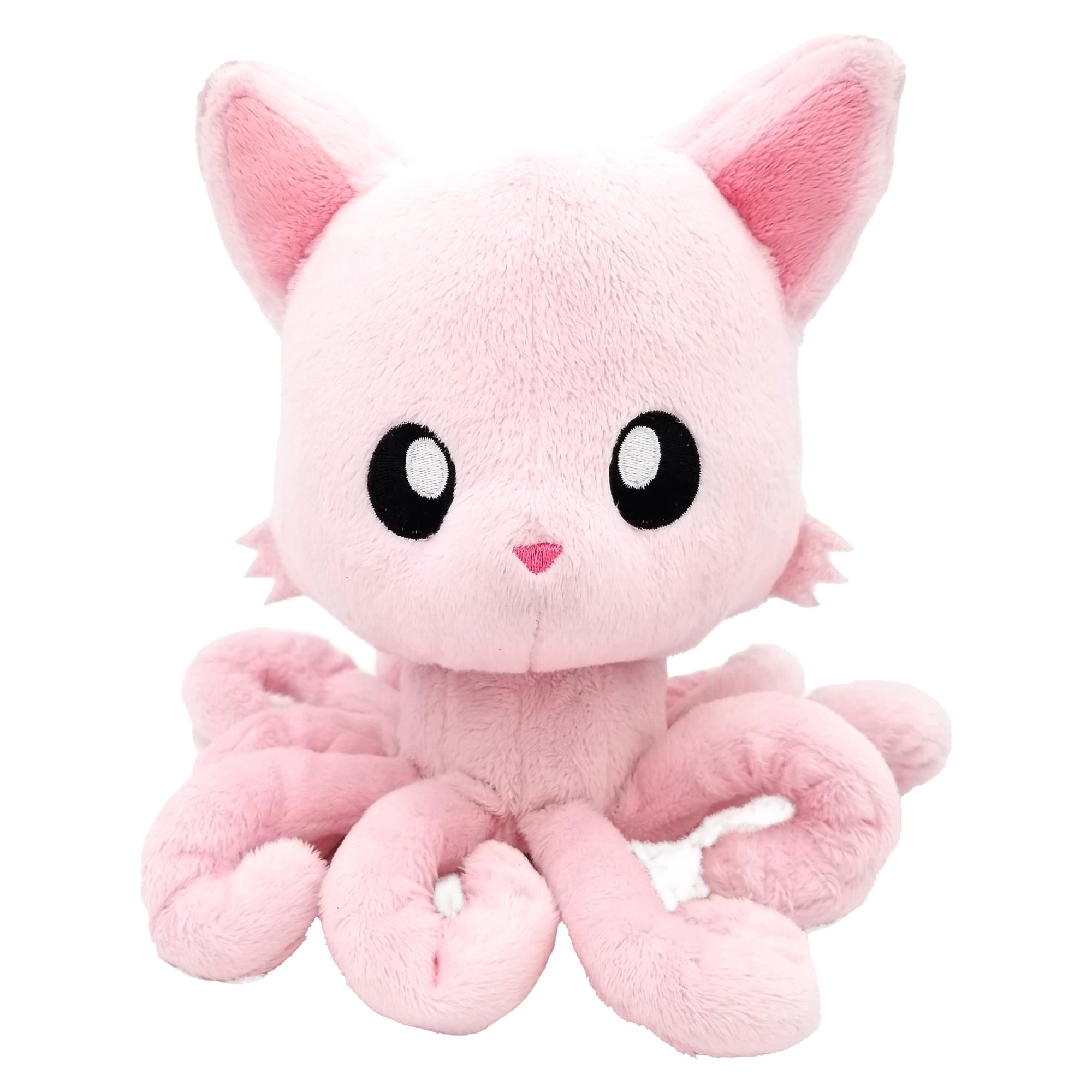 Tentacle Kitty Cotton Candy Scented Pink Plush Collectible | Measures 8 Inches Tall