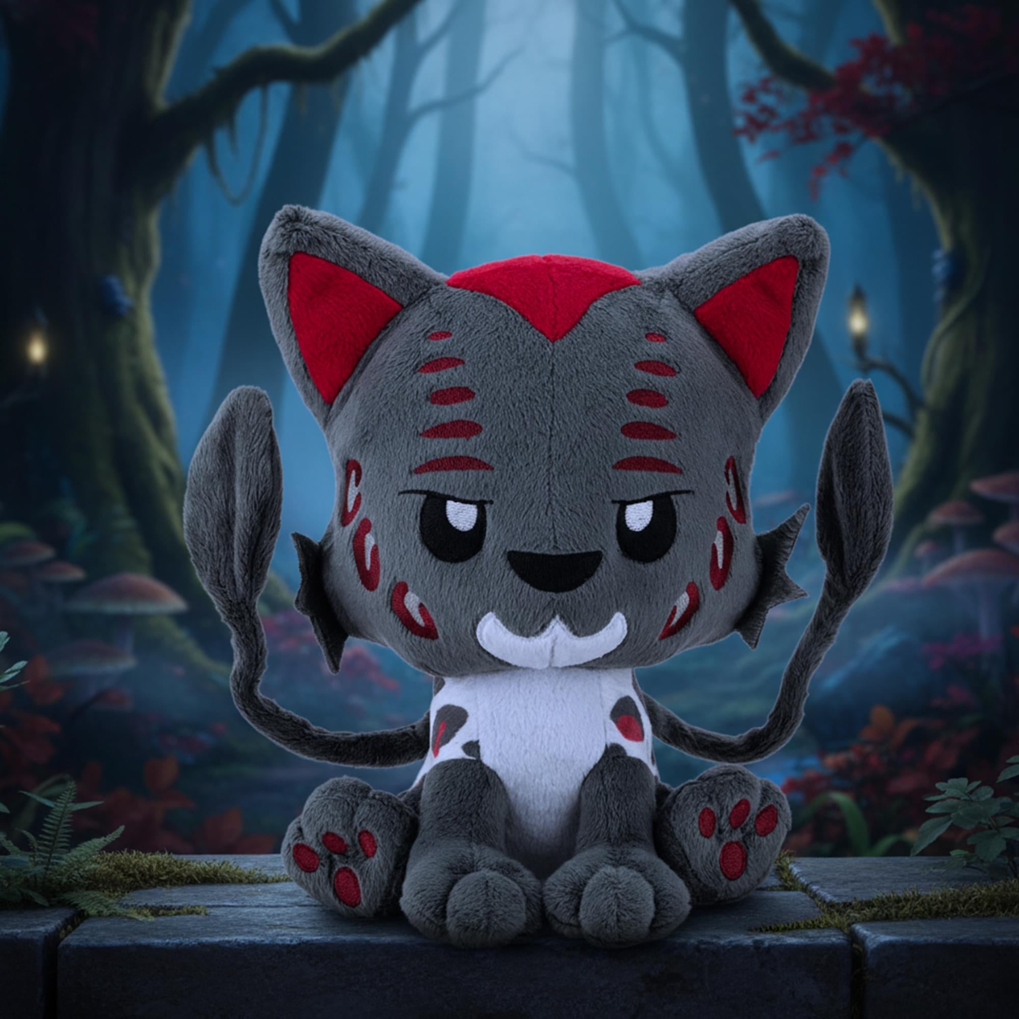 Tentacle Kitty Campaign Critters Fantasy Coeurl Plush