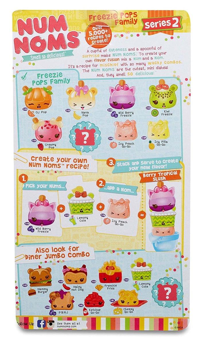 Num Noms Scented Deluxe 8-Pack: Freezie Pops Family