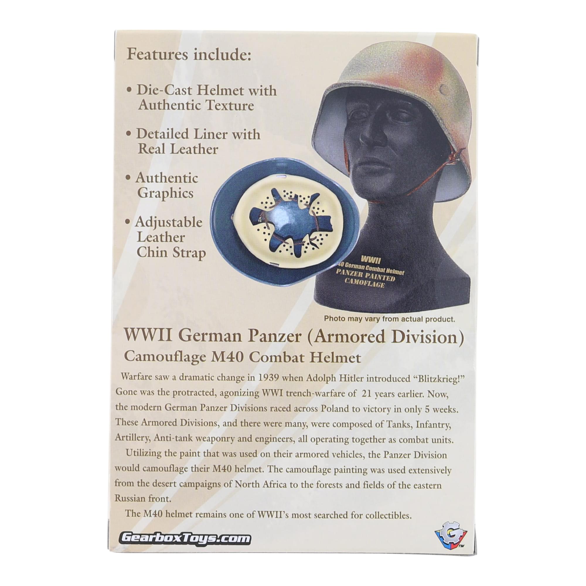 Military Scaled Helmet Replica | WWII German Panzer (Armored Division)