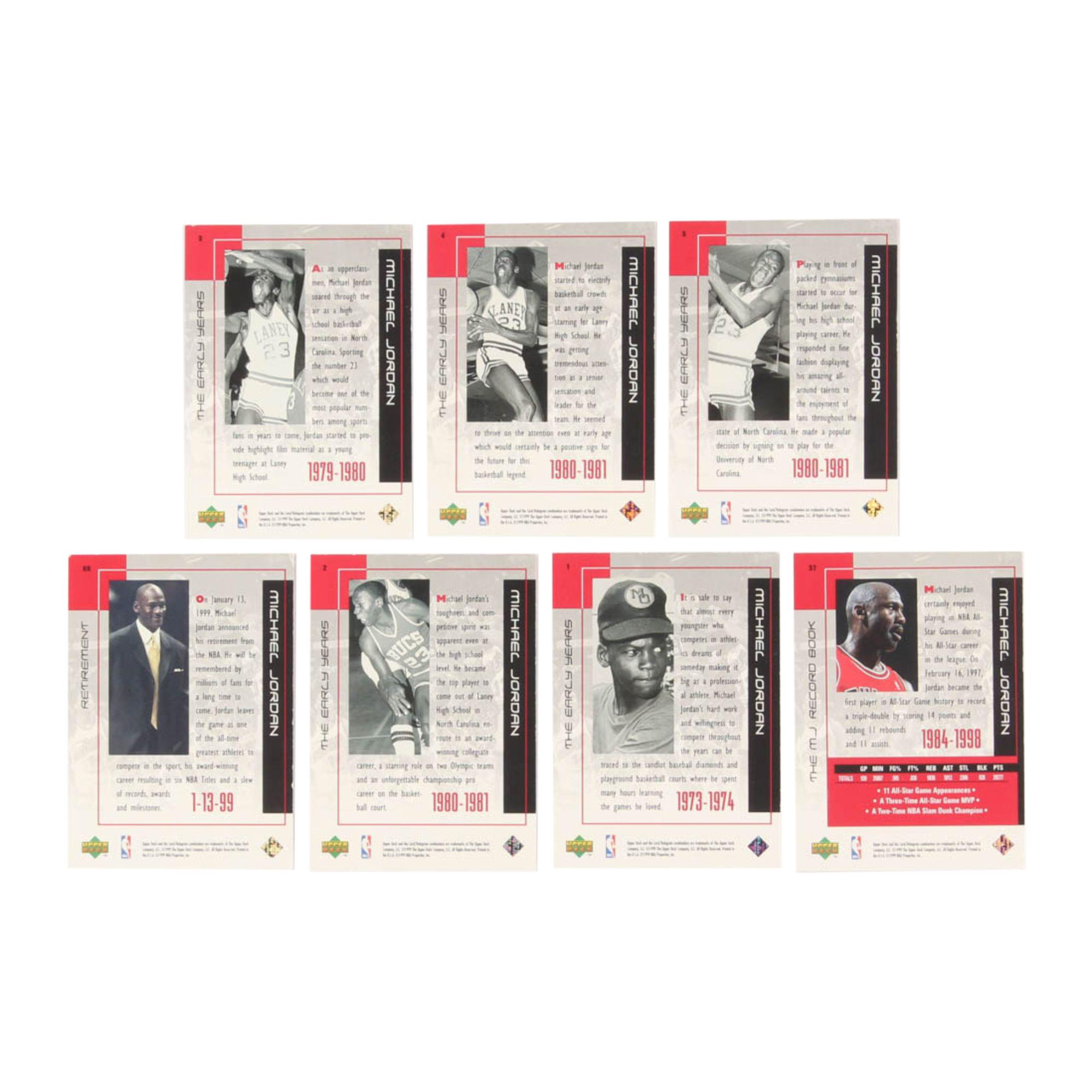 NBA 1999 Upper Deck Michael Jordan Career 60 Card Set