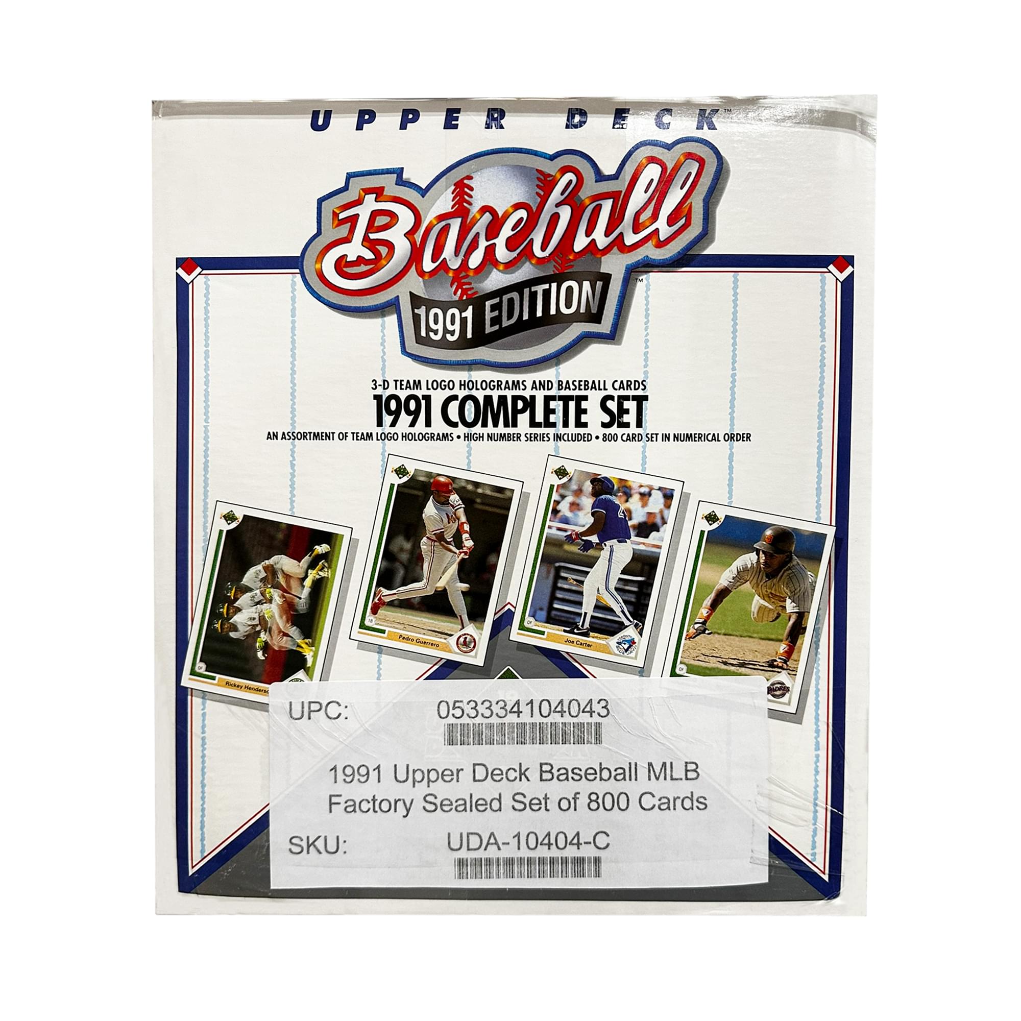 MLB 1991 Upper Deck Baseball Factory Sealed Set of 800 Cards