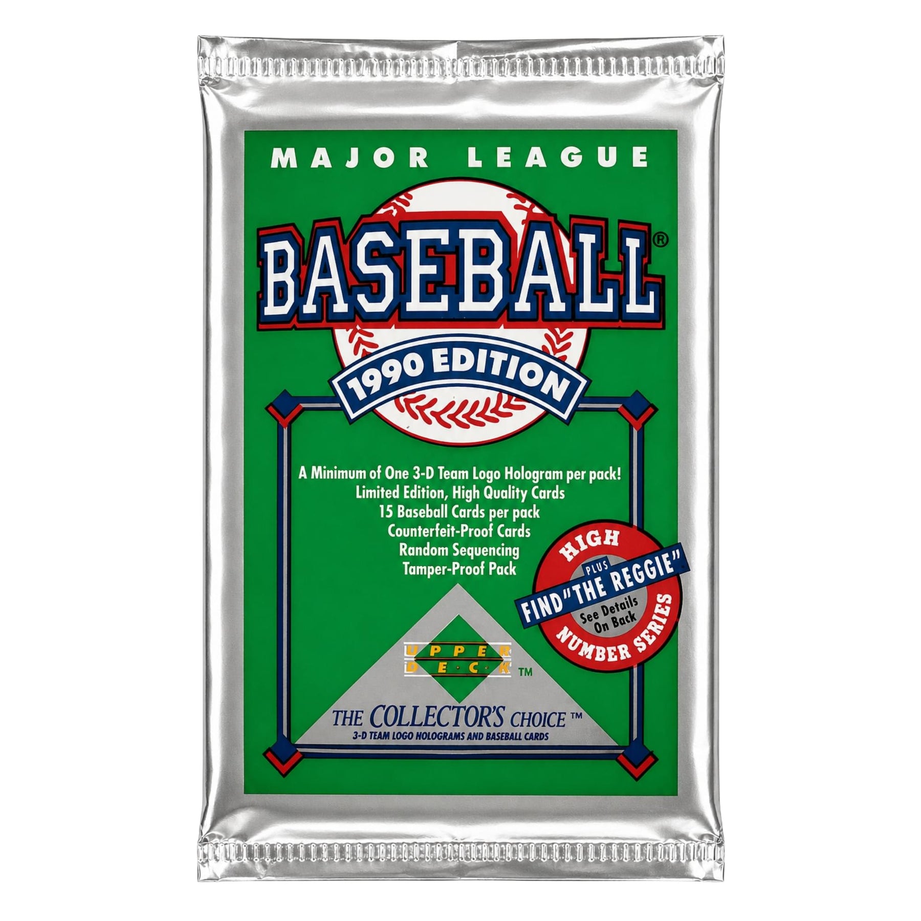 MLB 1990 Upper Deck Baseball Pack | 15 Cards