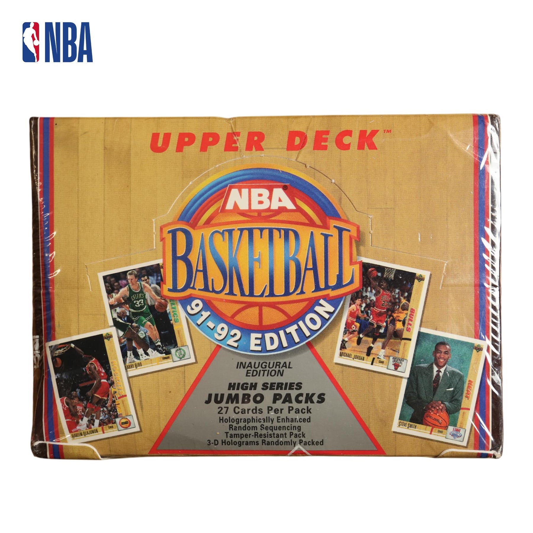 NBA 1991-92 Upper Deck Basketball High Series Sealed Jumbo Box | 20 Packs