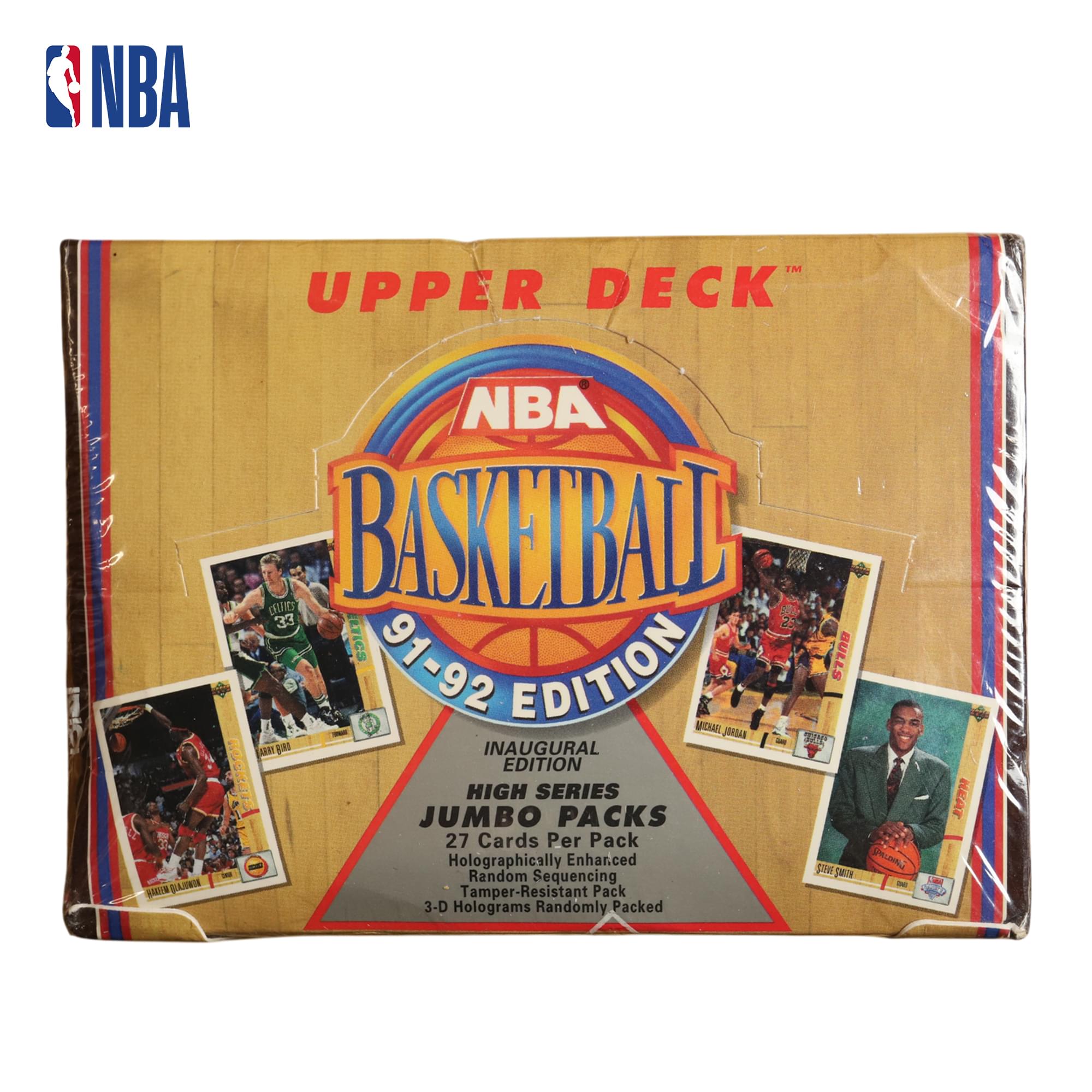 NBA 1991-92 Upper Deck Basketball High Series Sealed Jumbo Box | 20 Packs