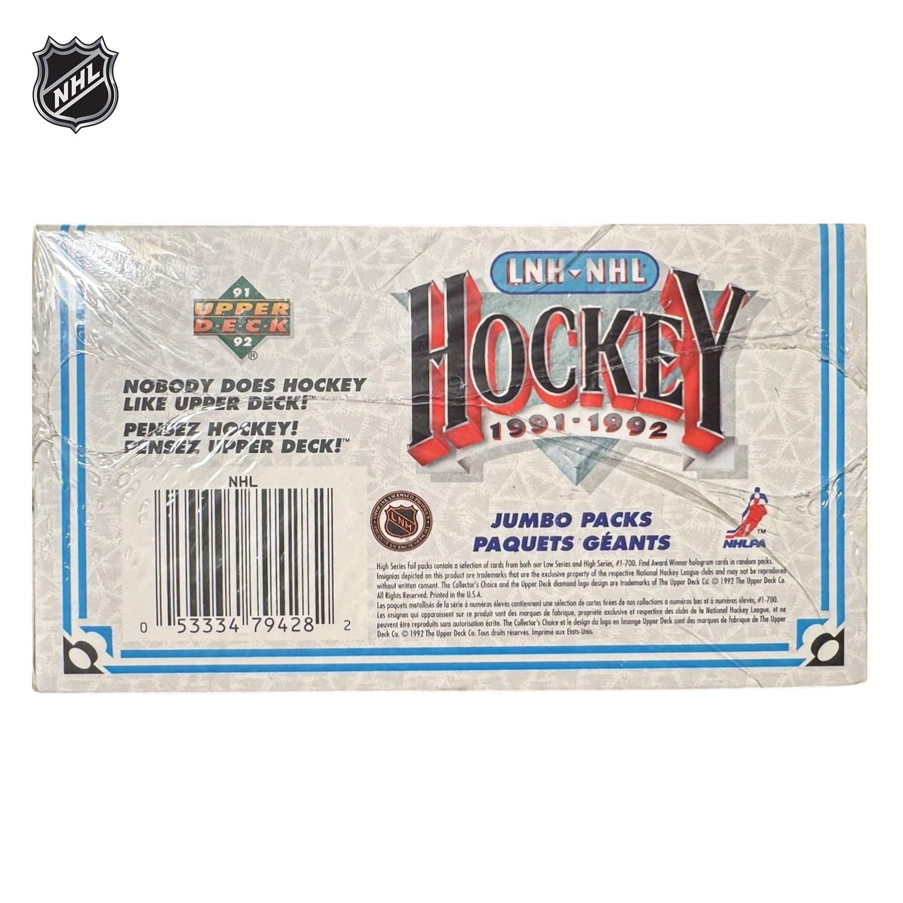 NHL 1991-1992 Upper Deck High Series Sealed Jumbo Pack |17 Cards