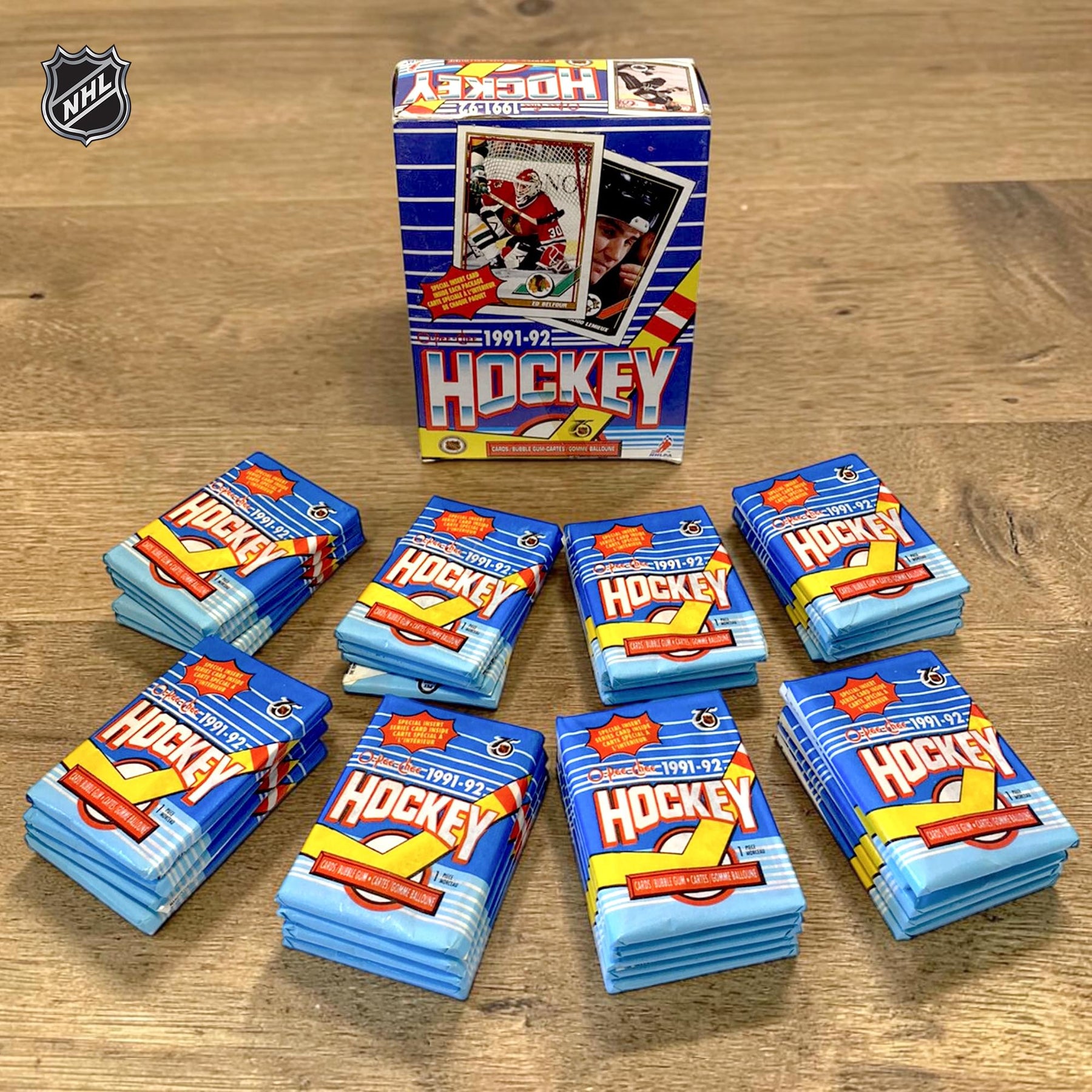 NHL 1991-92 O-Pee-Chee Hockey 36 Pack Wax Box