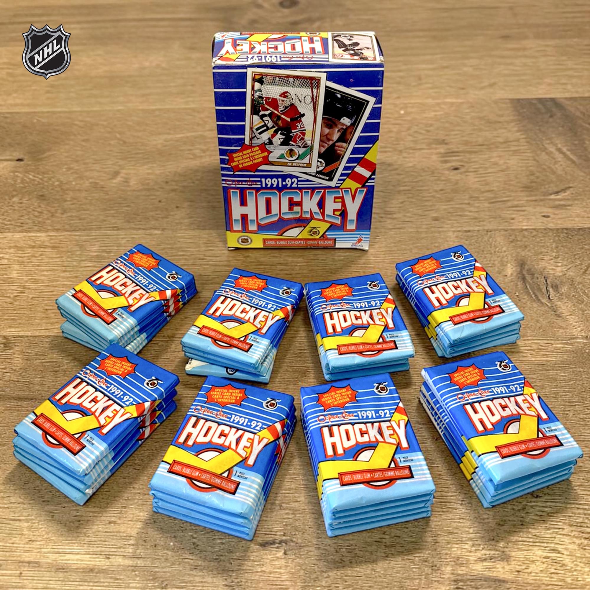 NHL 1991-92 O-Pee-Chee Hockey 36 Pack Wax Box