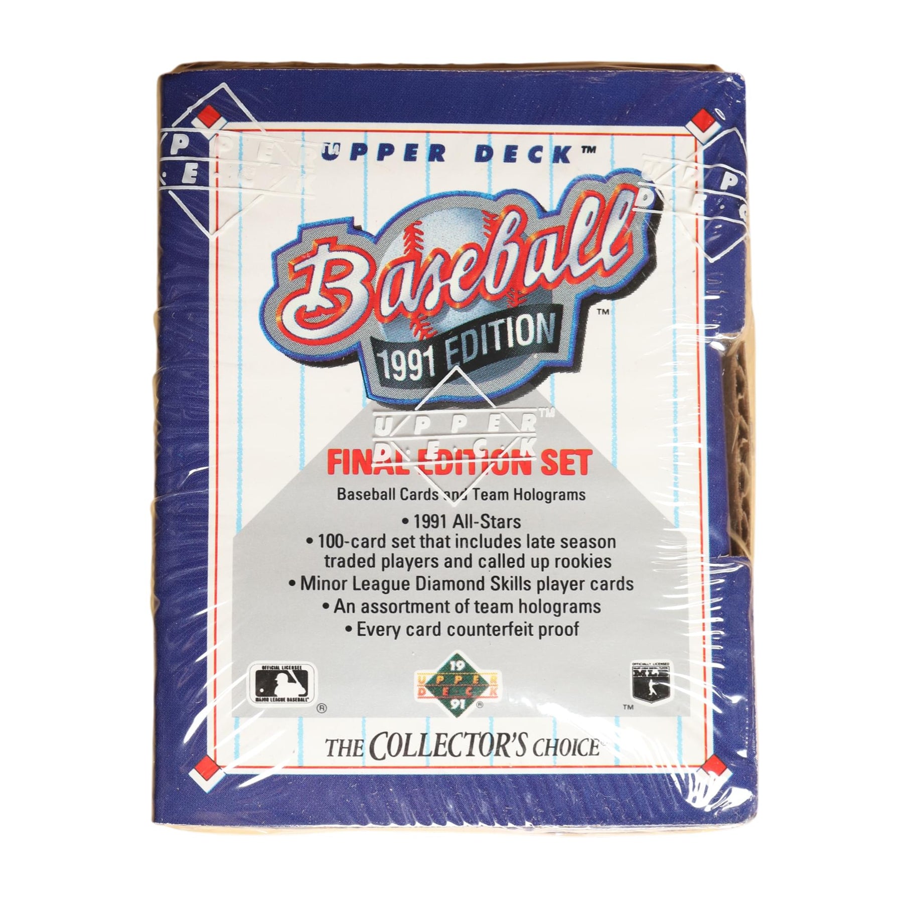 MLB 1991 Upper Deck Baseball Final Edition Sealed Set | 100 Cards
