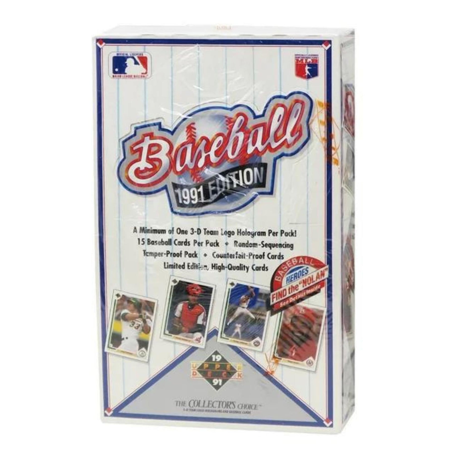 MLB 1991 Upper Deck Baseball Low and High Series Sealed Box | 36 Packs
