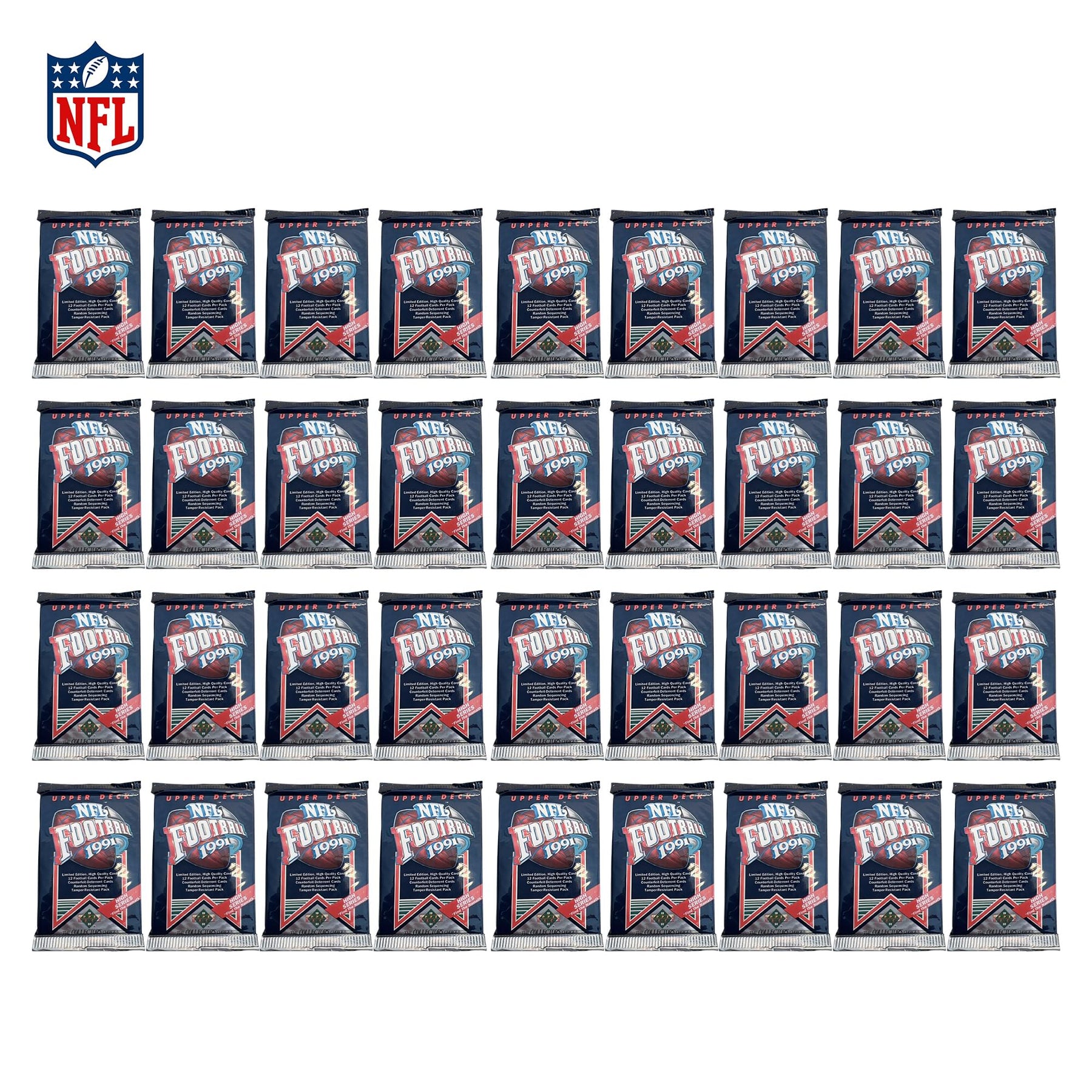 NFL 1991 Upper Deck High Series Find Namath Sealed Box | 36 Packs