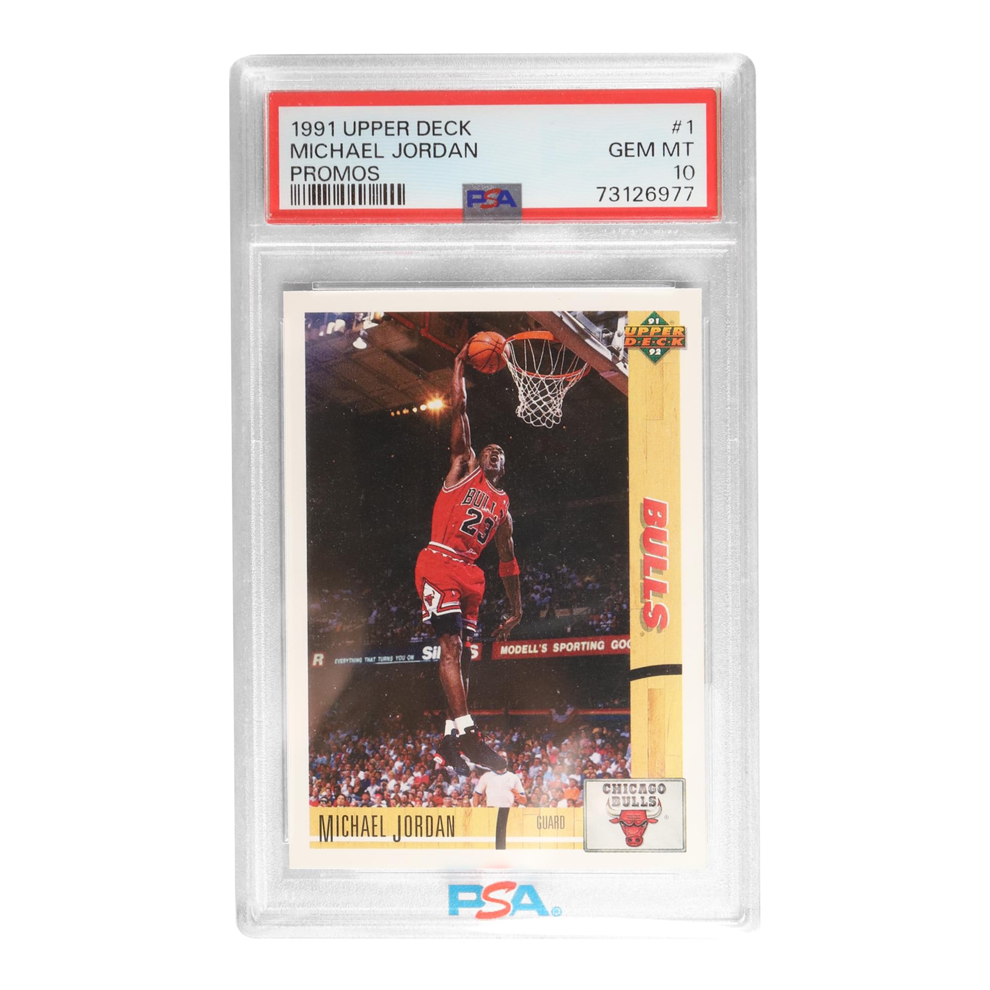 NBA 1991 Upper Deck Michael Jordan #1 Promos Card | PSA 10