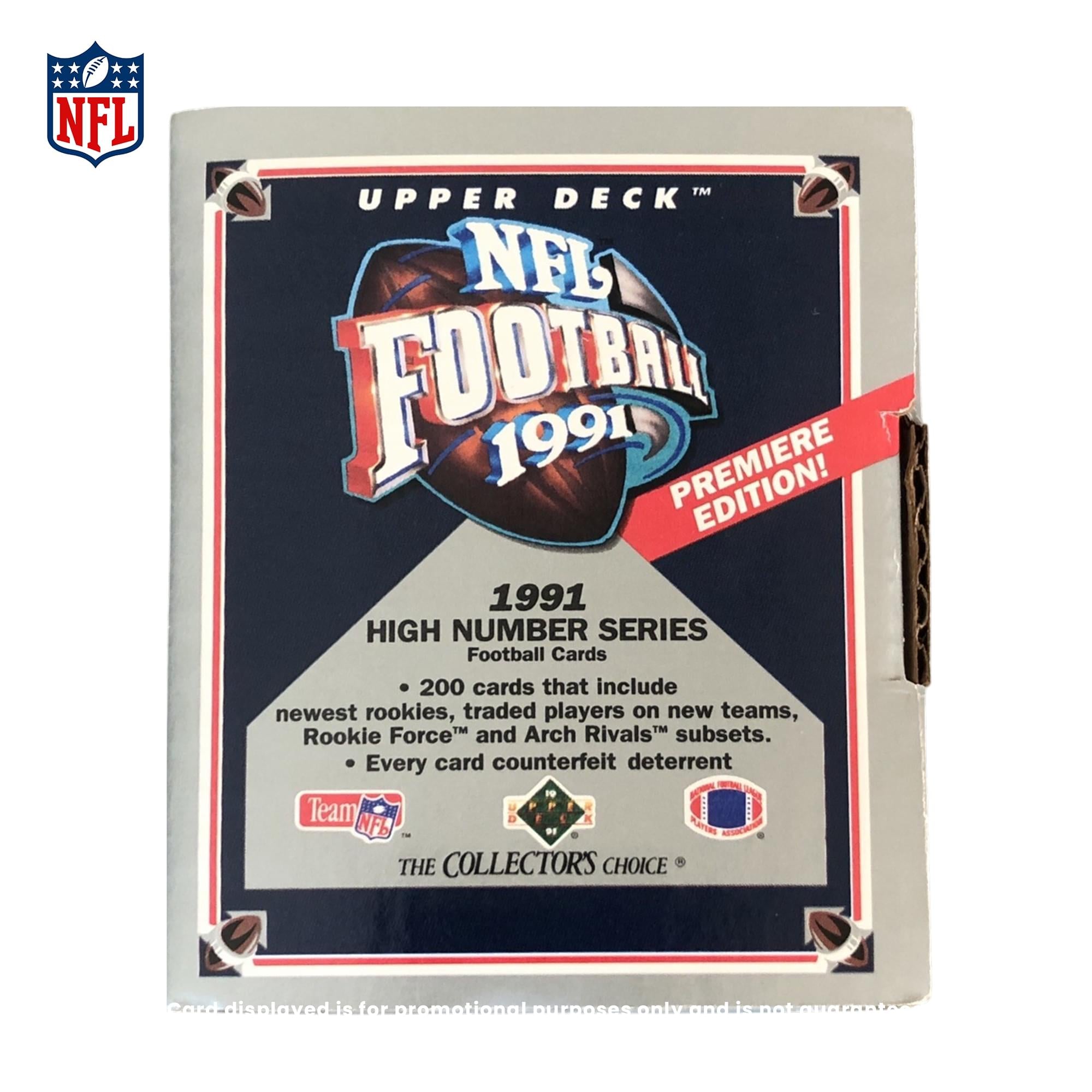 NFL 1991 Upper Deck Football Premiere Edition High Series 200 Cards Sealed Set