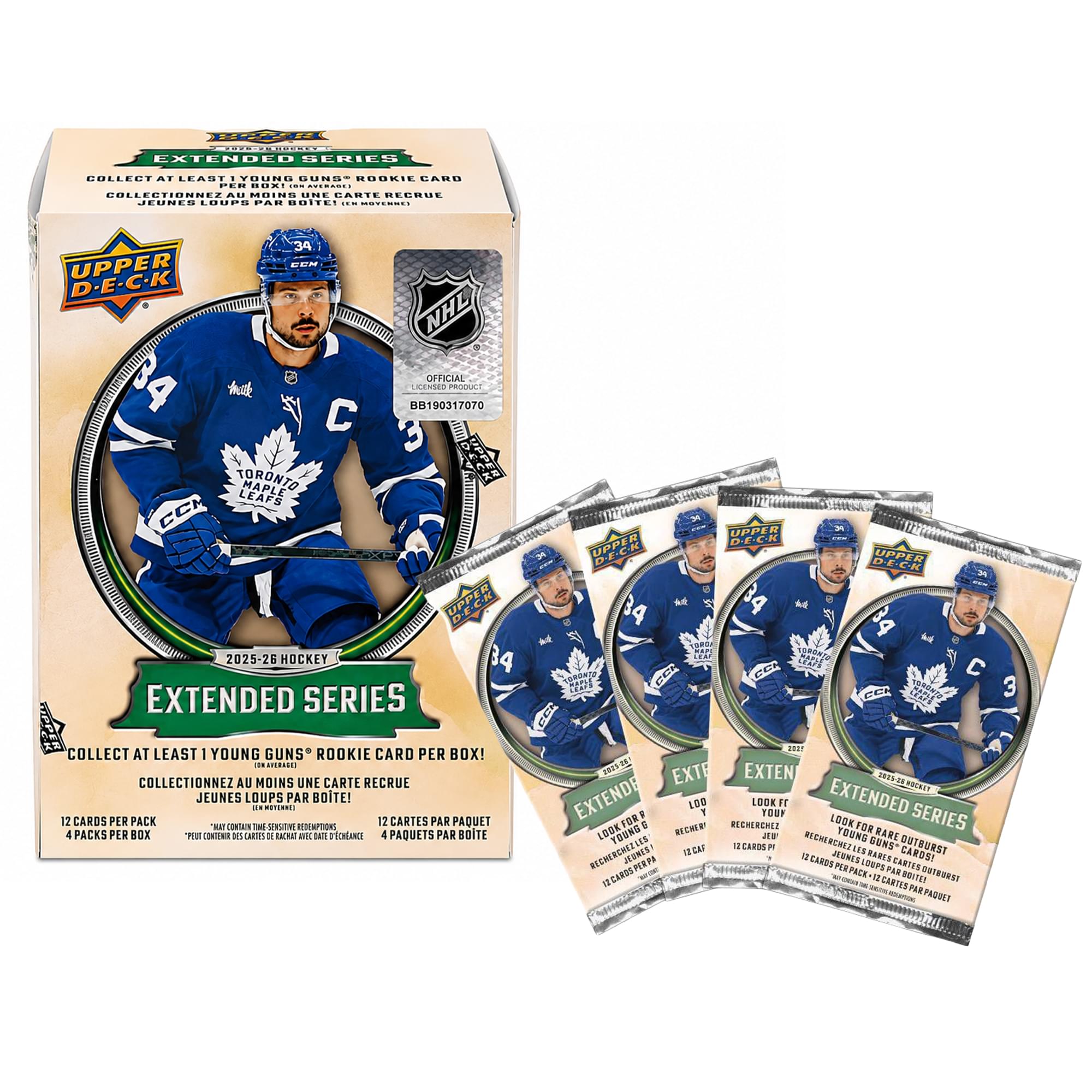NHL 2025/26 Upper Deck Extended Series Blaster Box | 4 Packs