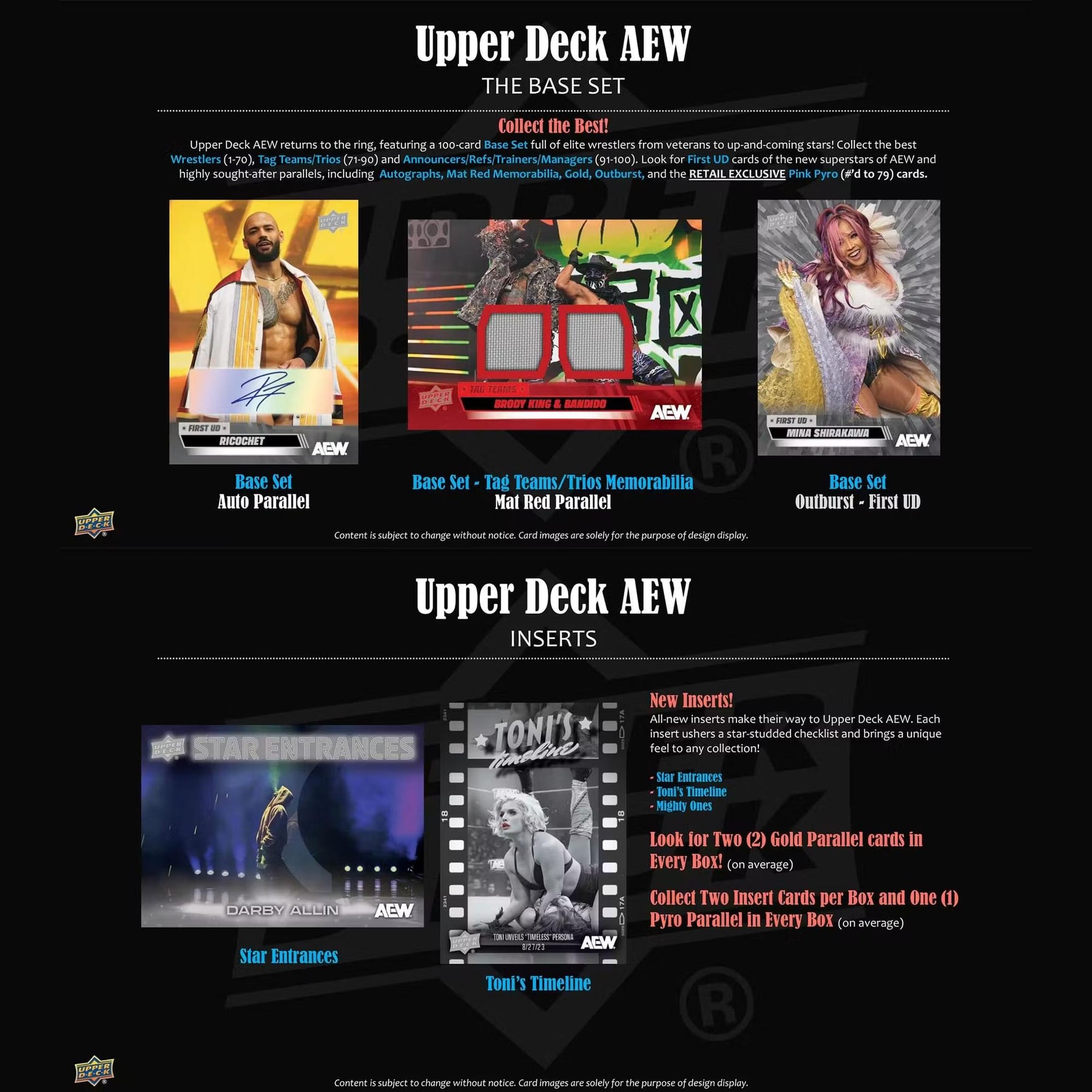 AEW Wrestling 2026 Upper Deck Blaster Box | 6 Packs Per Box / 6 Cards Per Pack