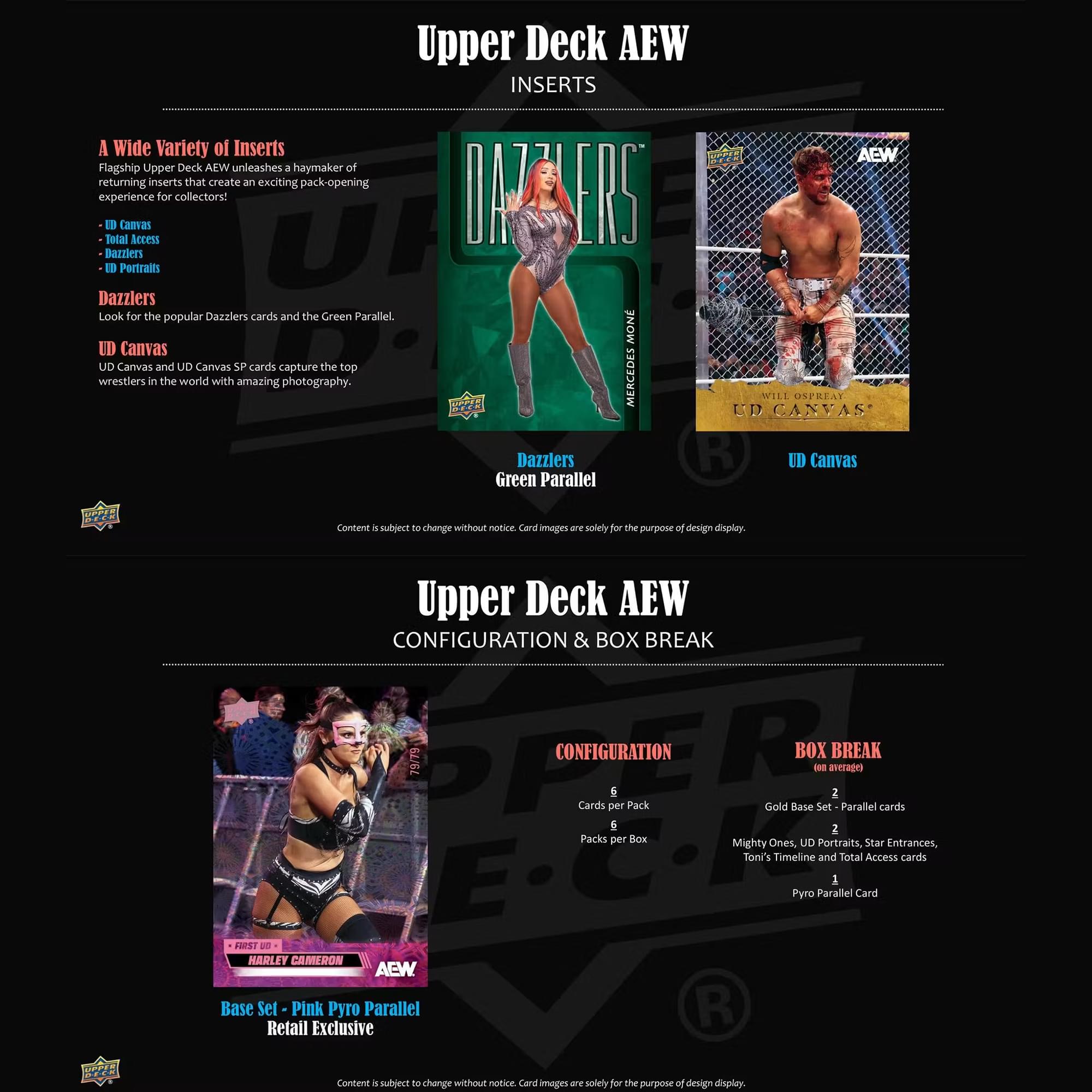 AEW Wrestling 2026 Upper Deck Blaster Box | 6 Packs Per Box / 6 Cards Per Pack