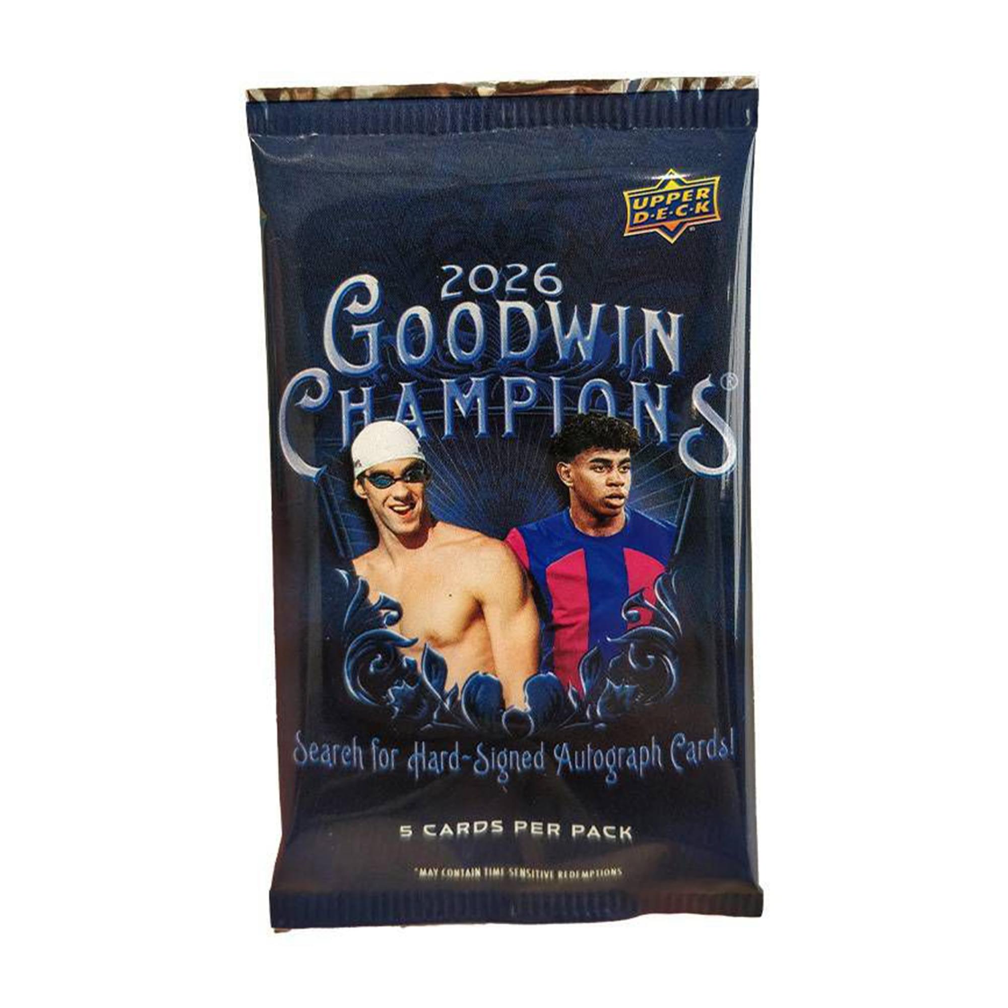 2026 Upper Deck Goodwin Champions Blaster Box | 6 Packs + Bonus Pack Per Box