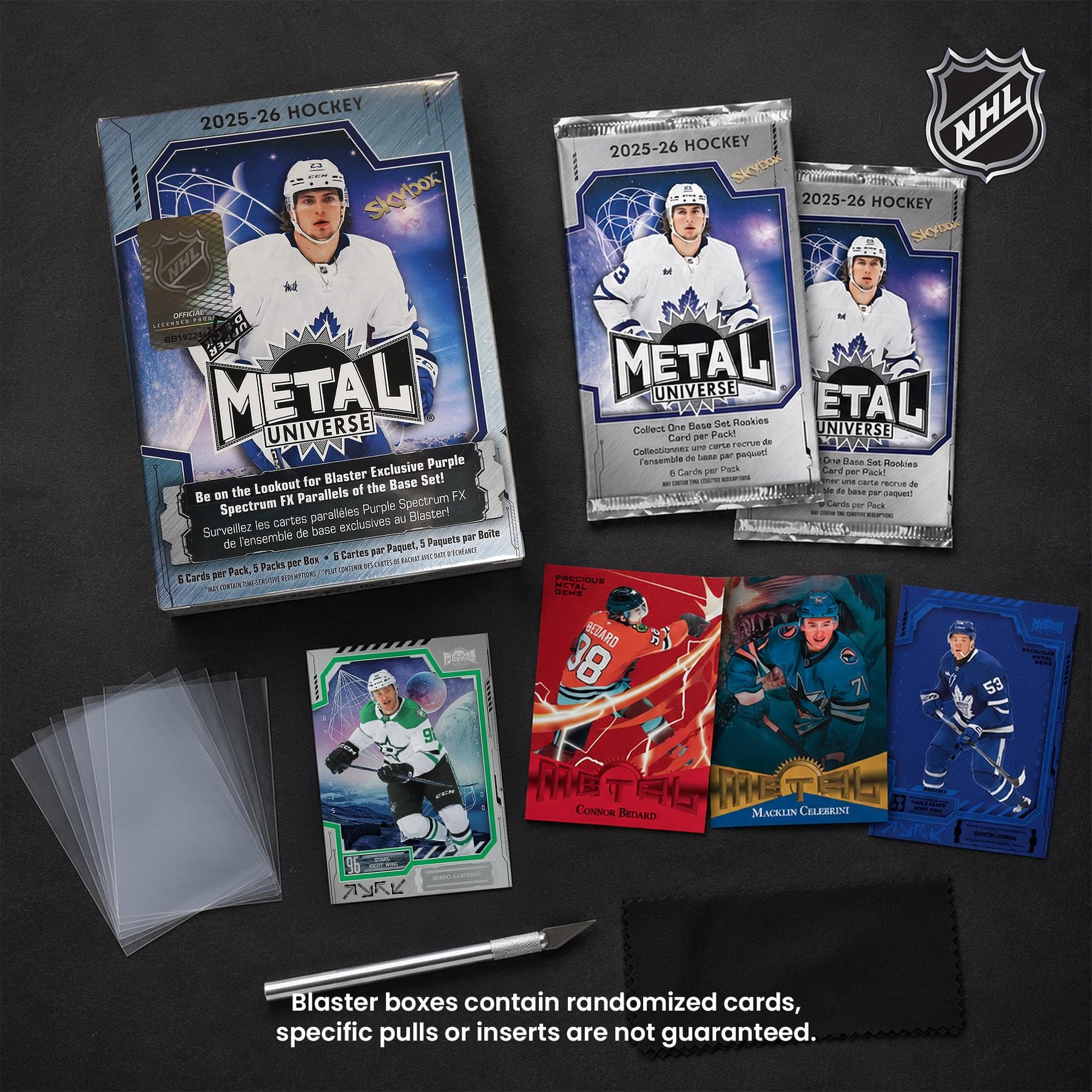 NHL 2025/26 Upper Deck Skybox Metal Universe Hockey Blaster Box | 25 Cards