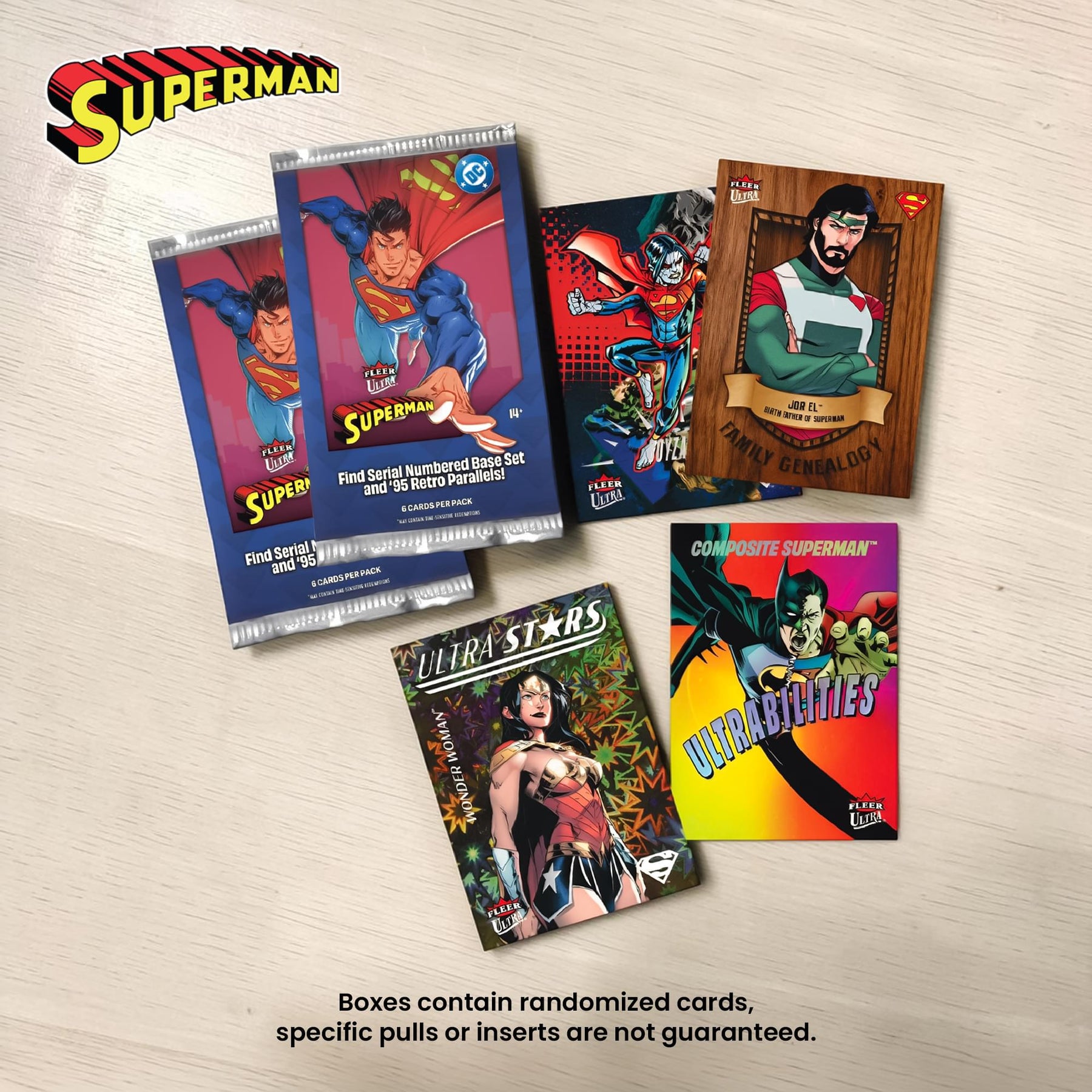 DC Comics 2026 Upper Deck Fleer Ultra Superman Blaster Box | 18 Cards