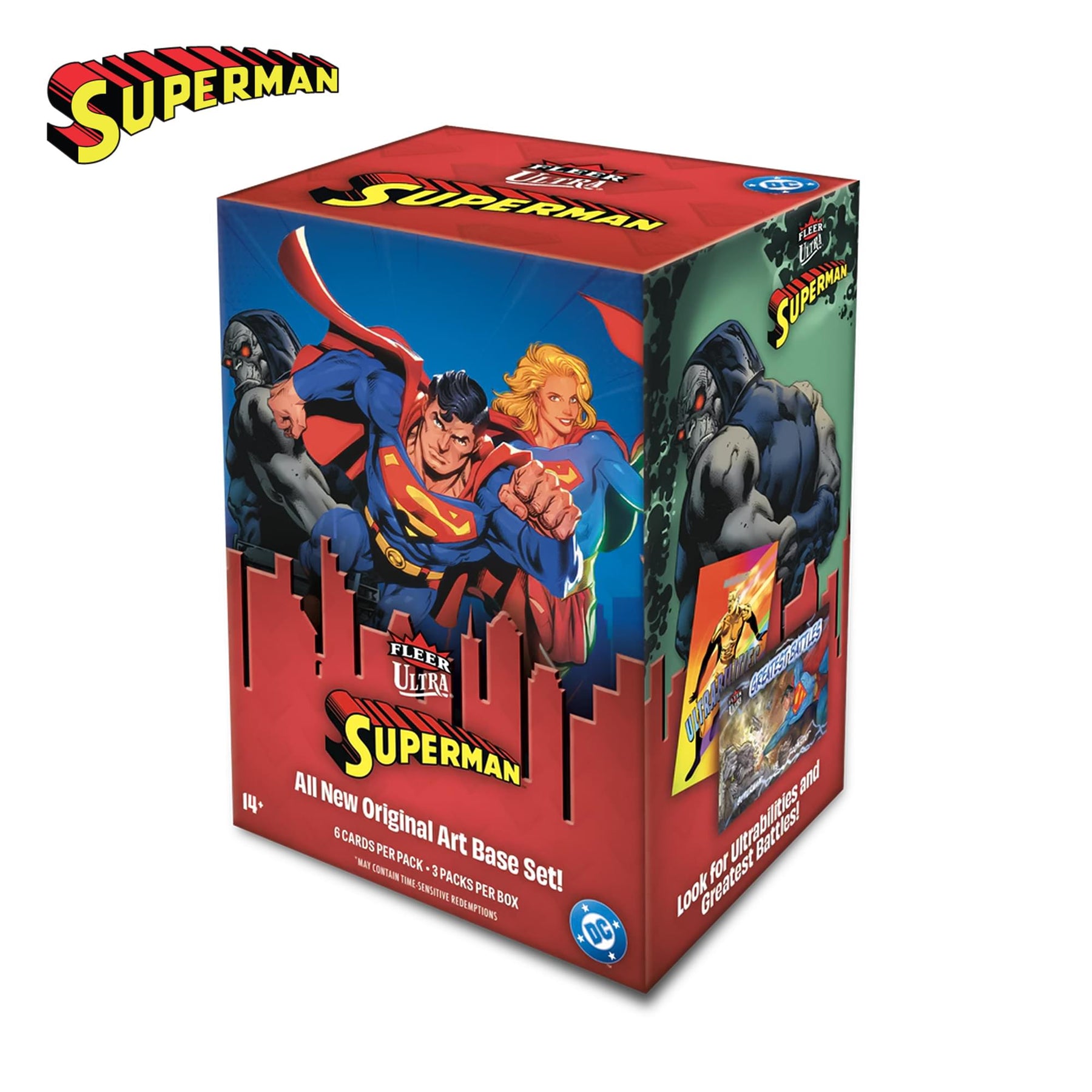 DC Comics 2026 Upper Deck Fleer Ultra Superman Blaster Box | 18 Cards