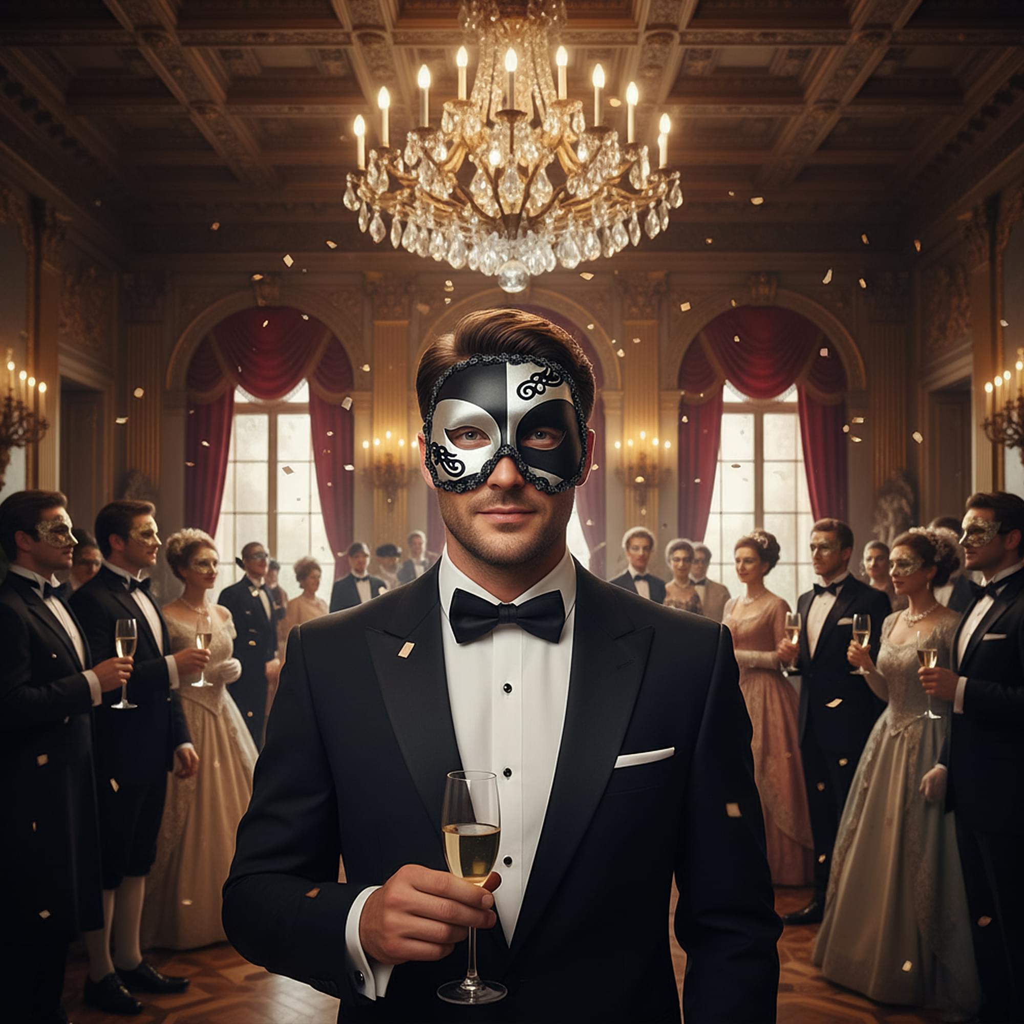 Kent Black/silver Mask Costume Accessory