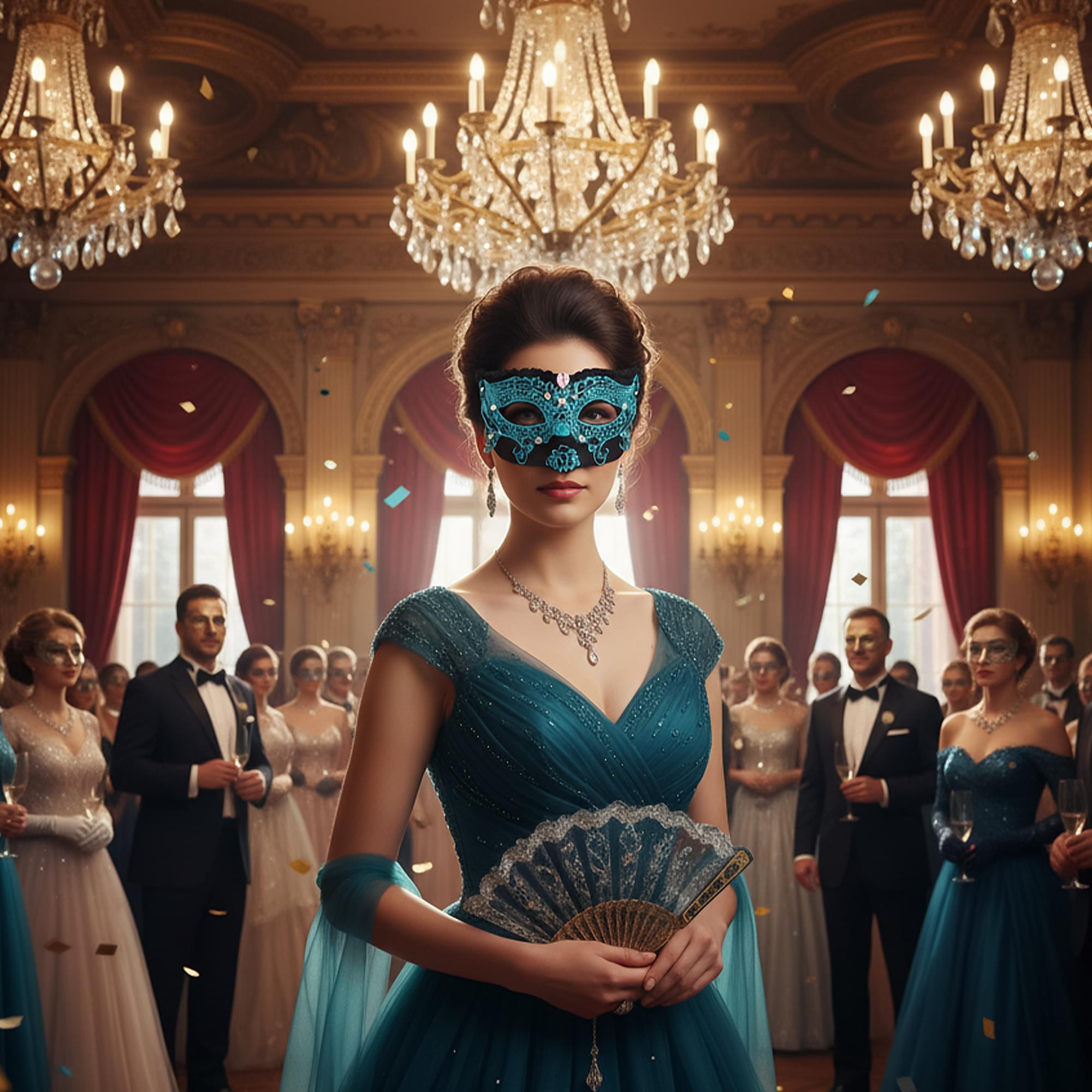 Delma Black/blue Mask Costume Accessory