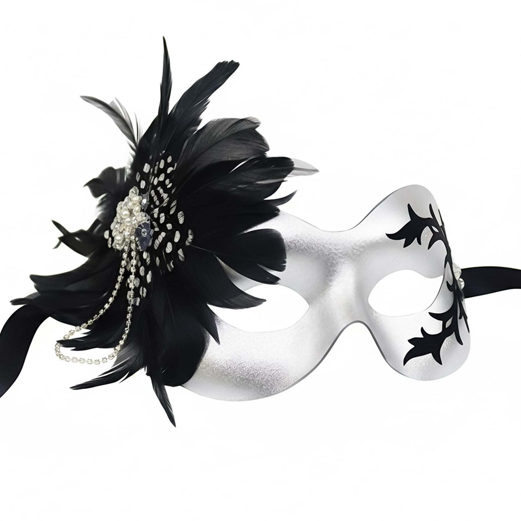 Danica Silver Mask Costume Accessory