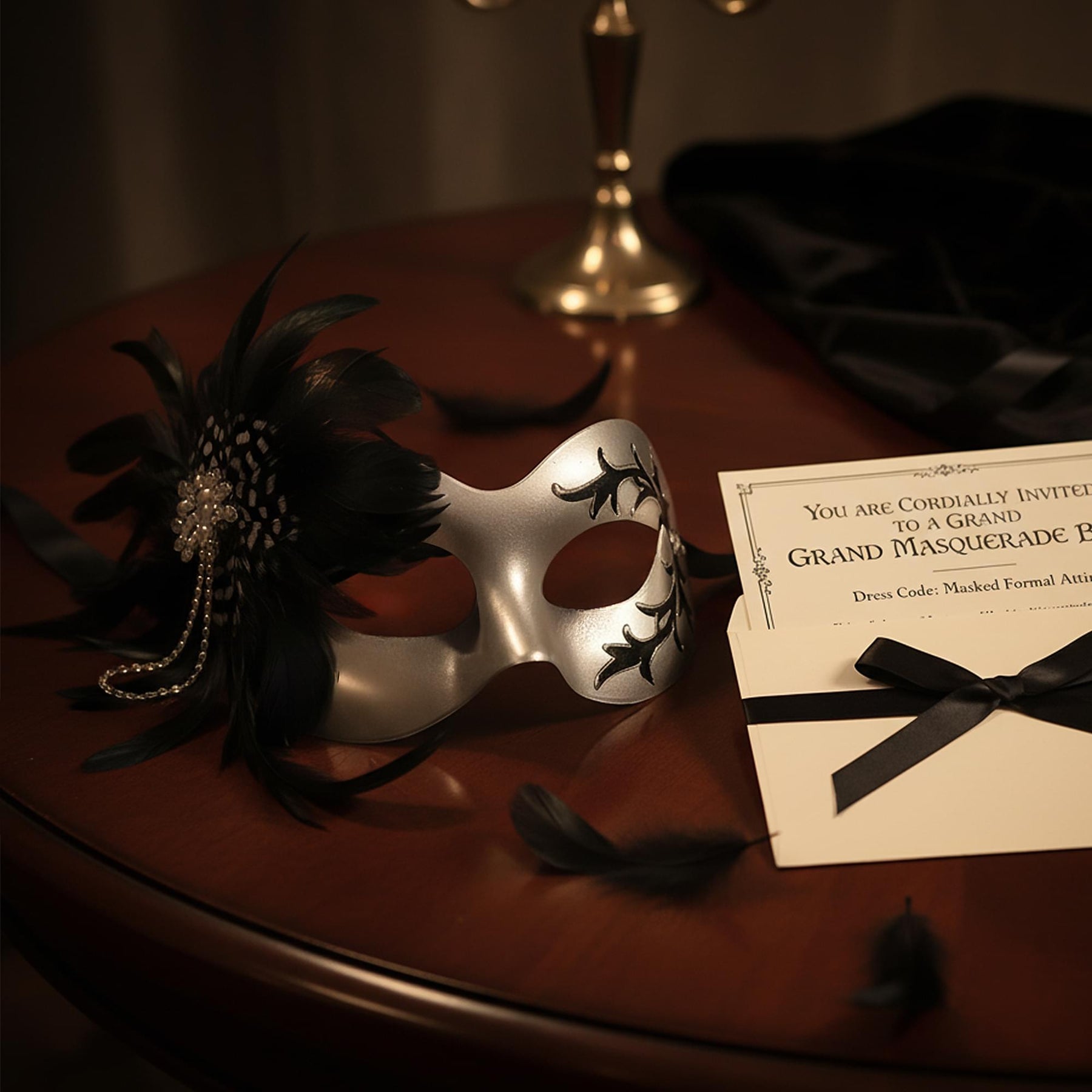 Danica Silver Mask Costume Accessory