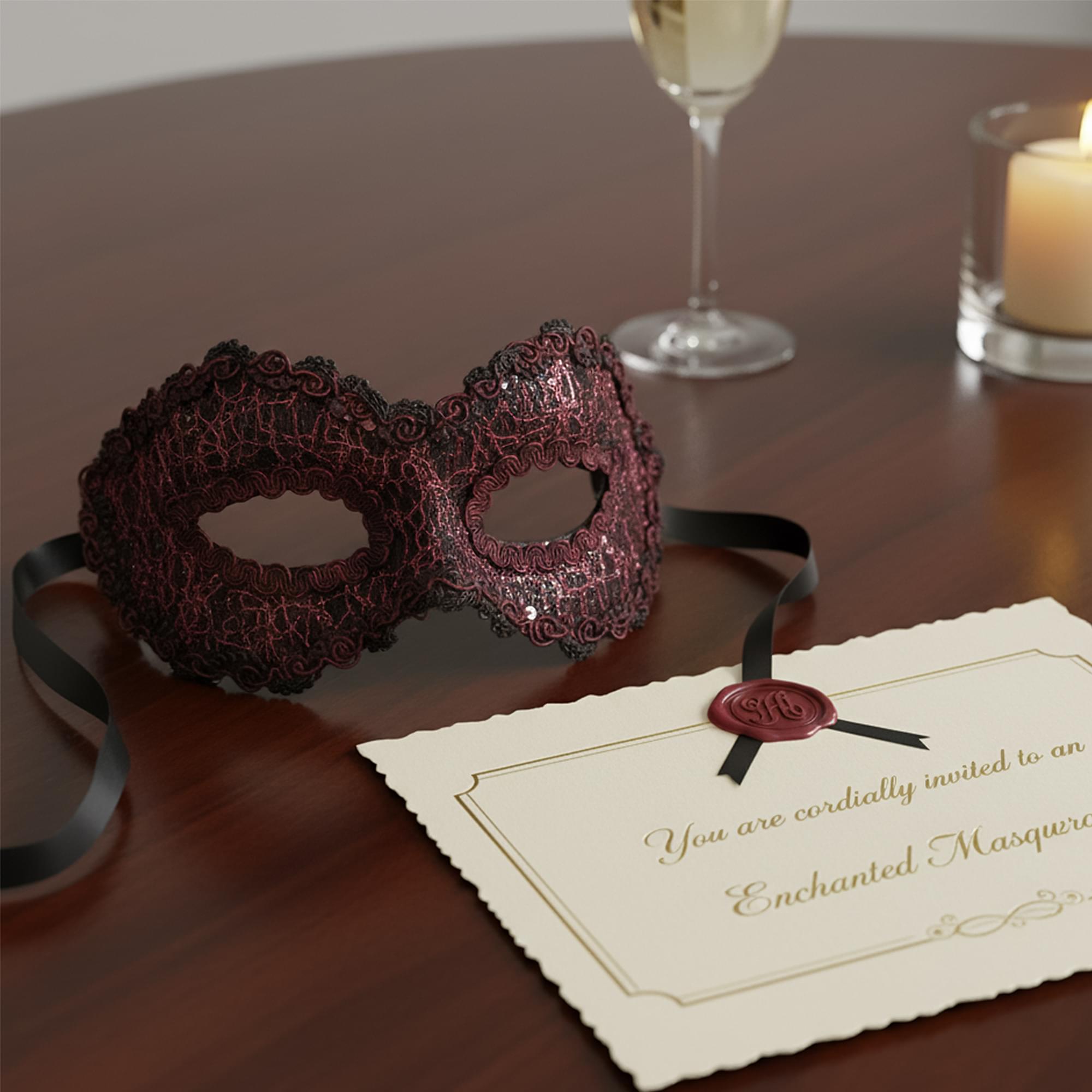 Pink Gia Mask (half) Costume Accessory