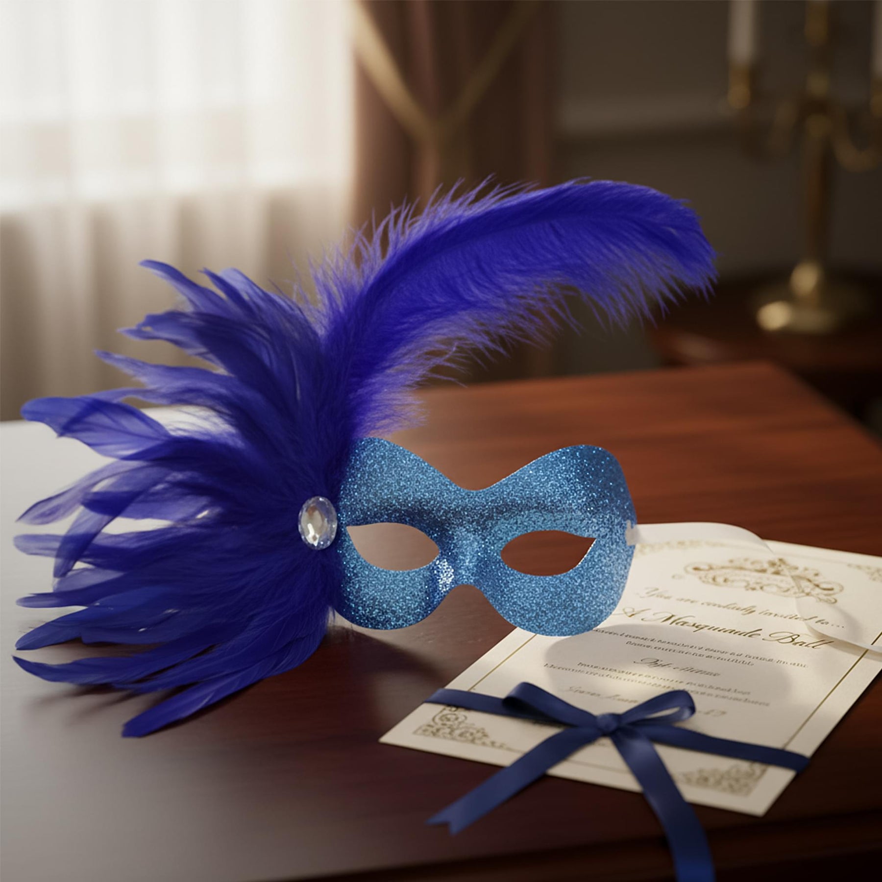 Missy-Turquoise Adult Costume Mask