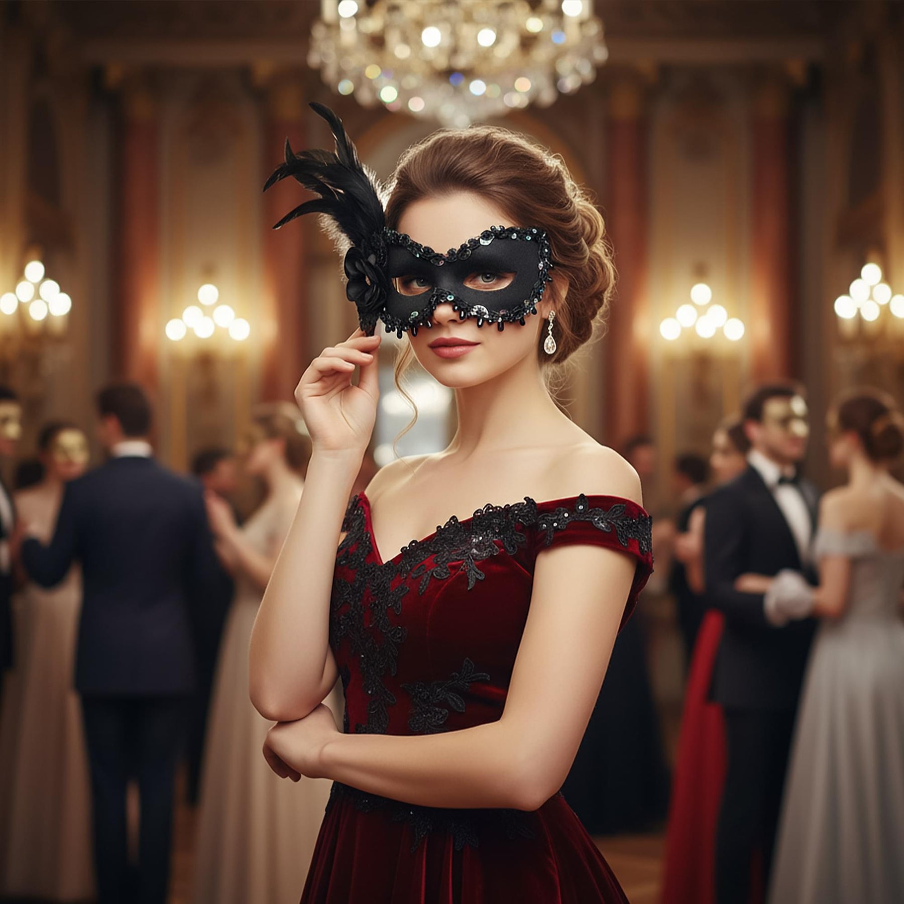 Loire Black Mask Costume Accessory