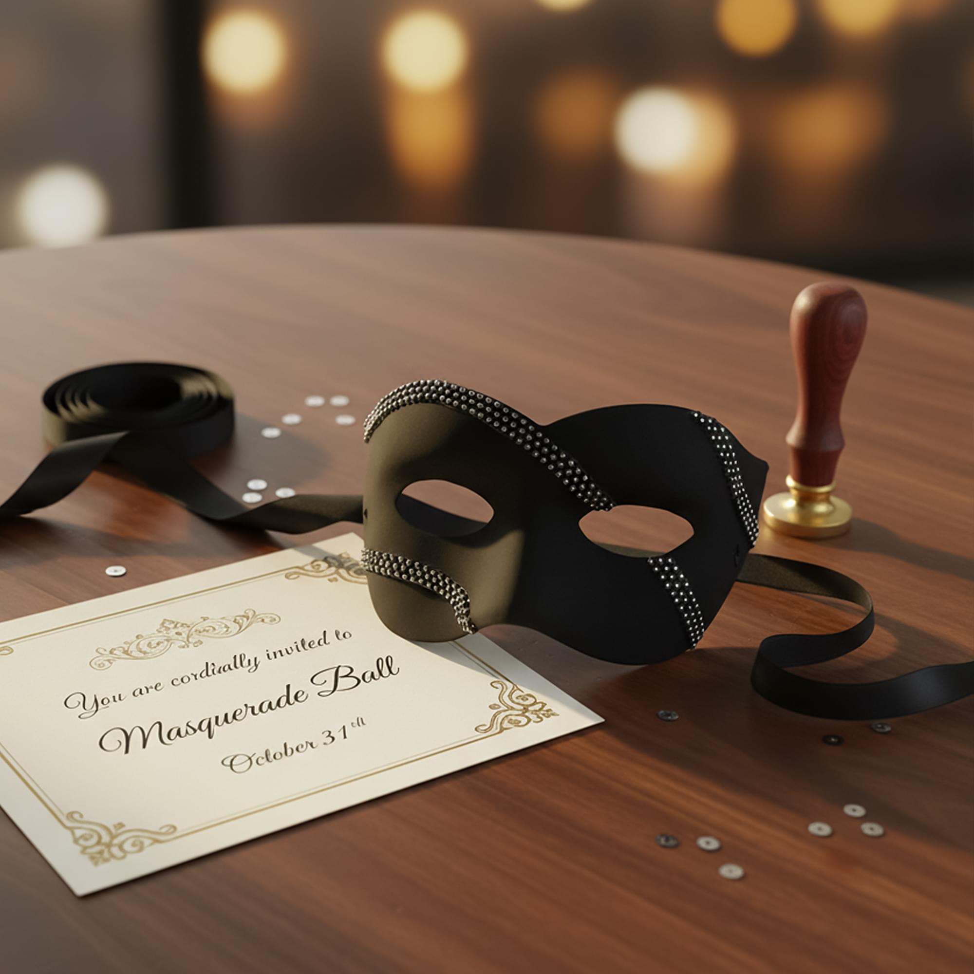 Luminary - Black Adult Costume Mask