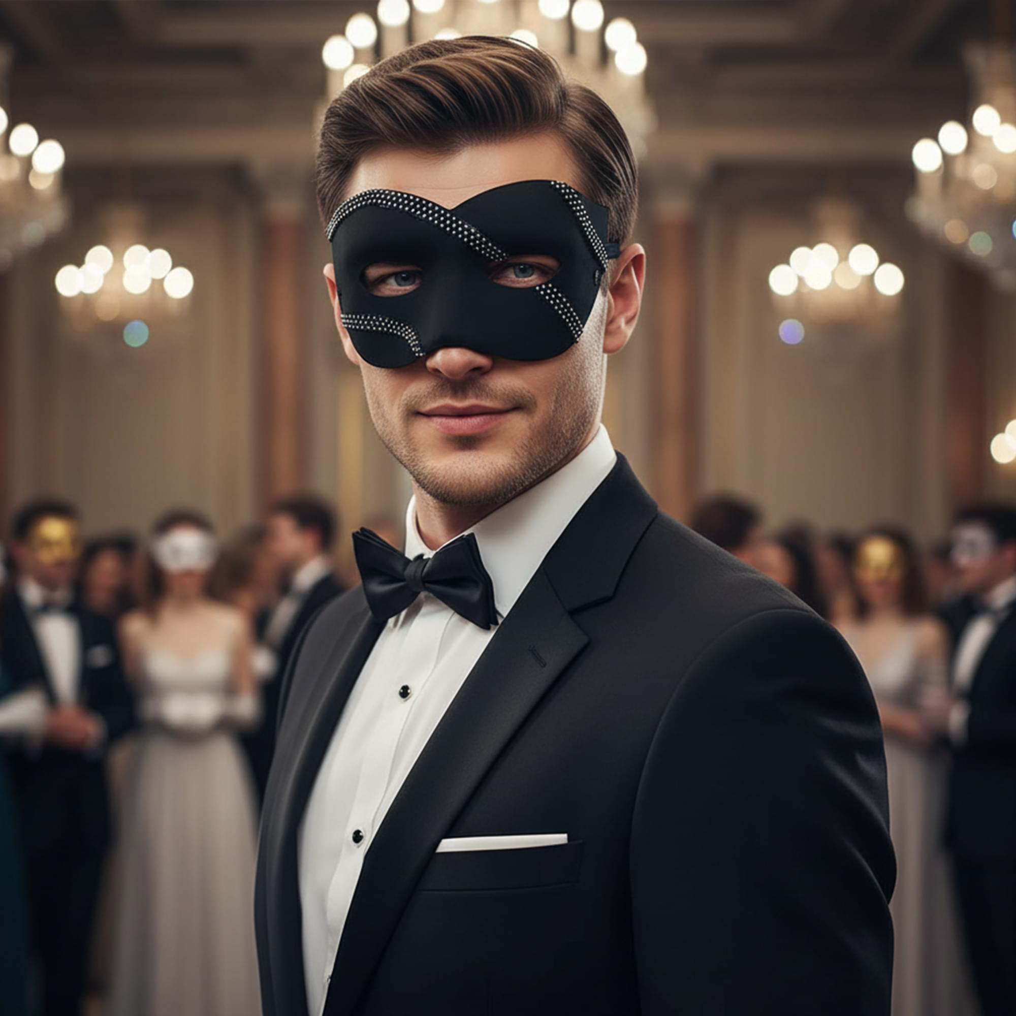 Luminary - Black Adult Costume Mask