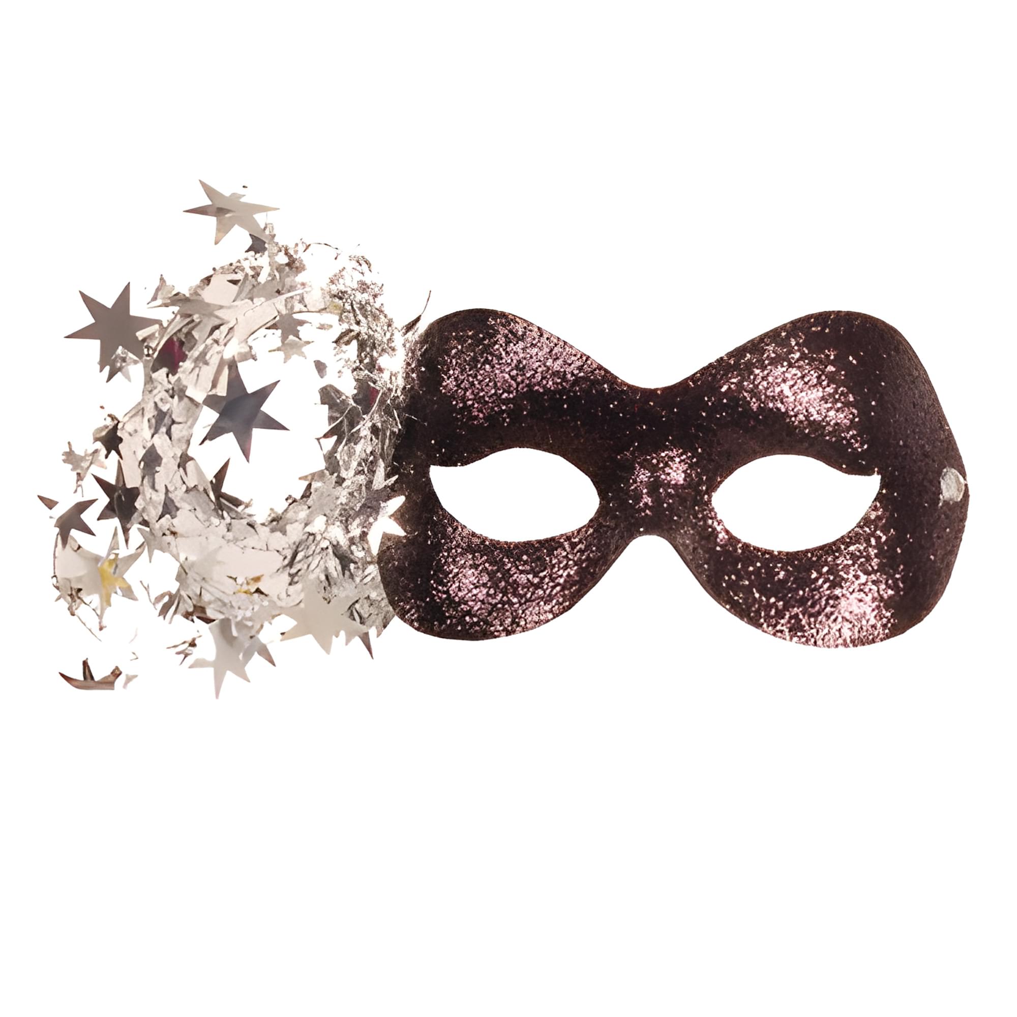 Black/silver Starlight Mask Costume Accessory