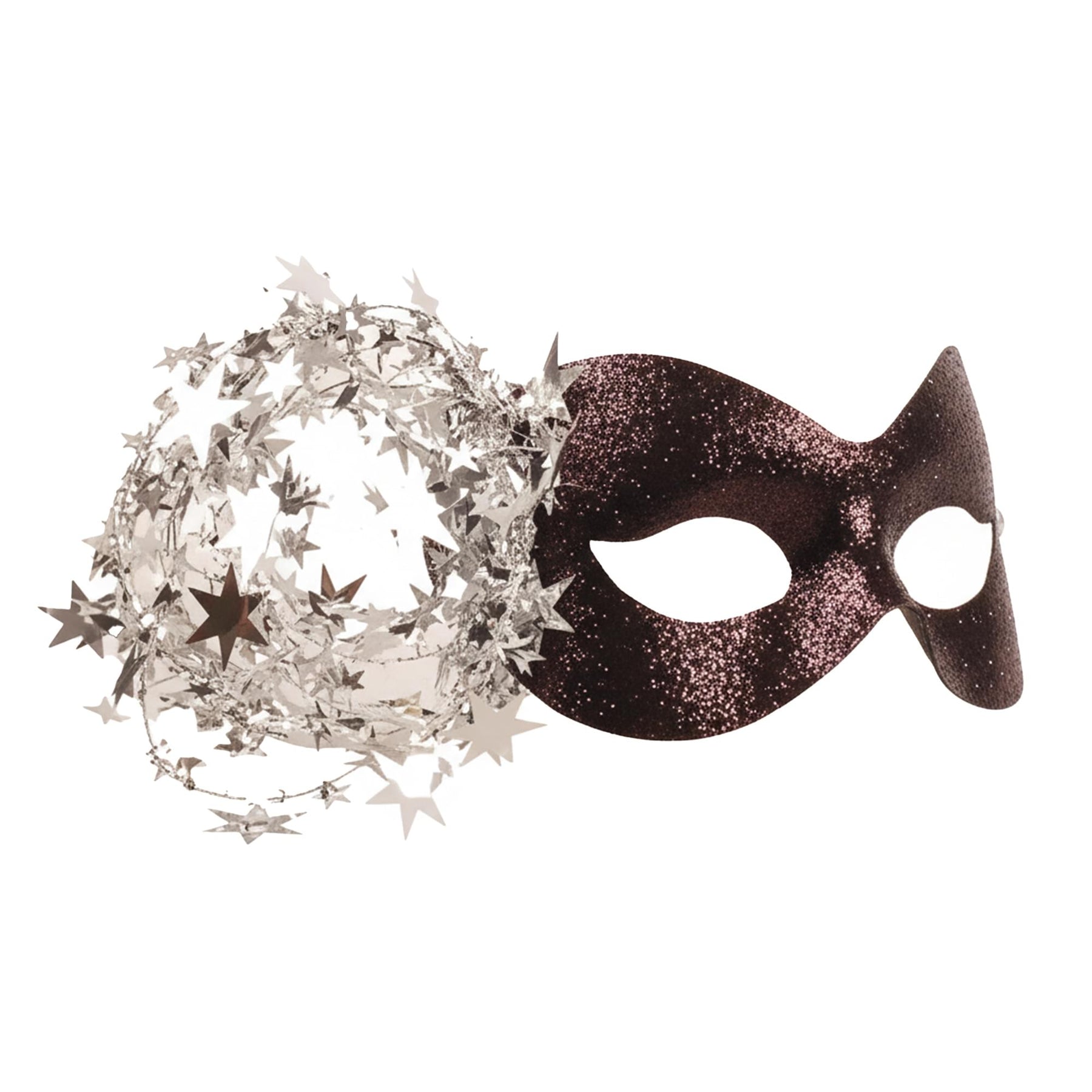 Black/silver Starlight Mask Costume Accessory