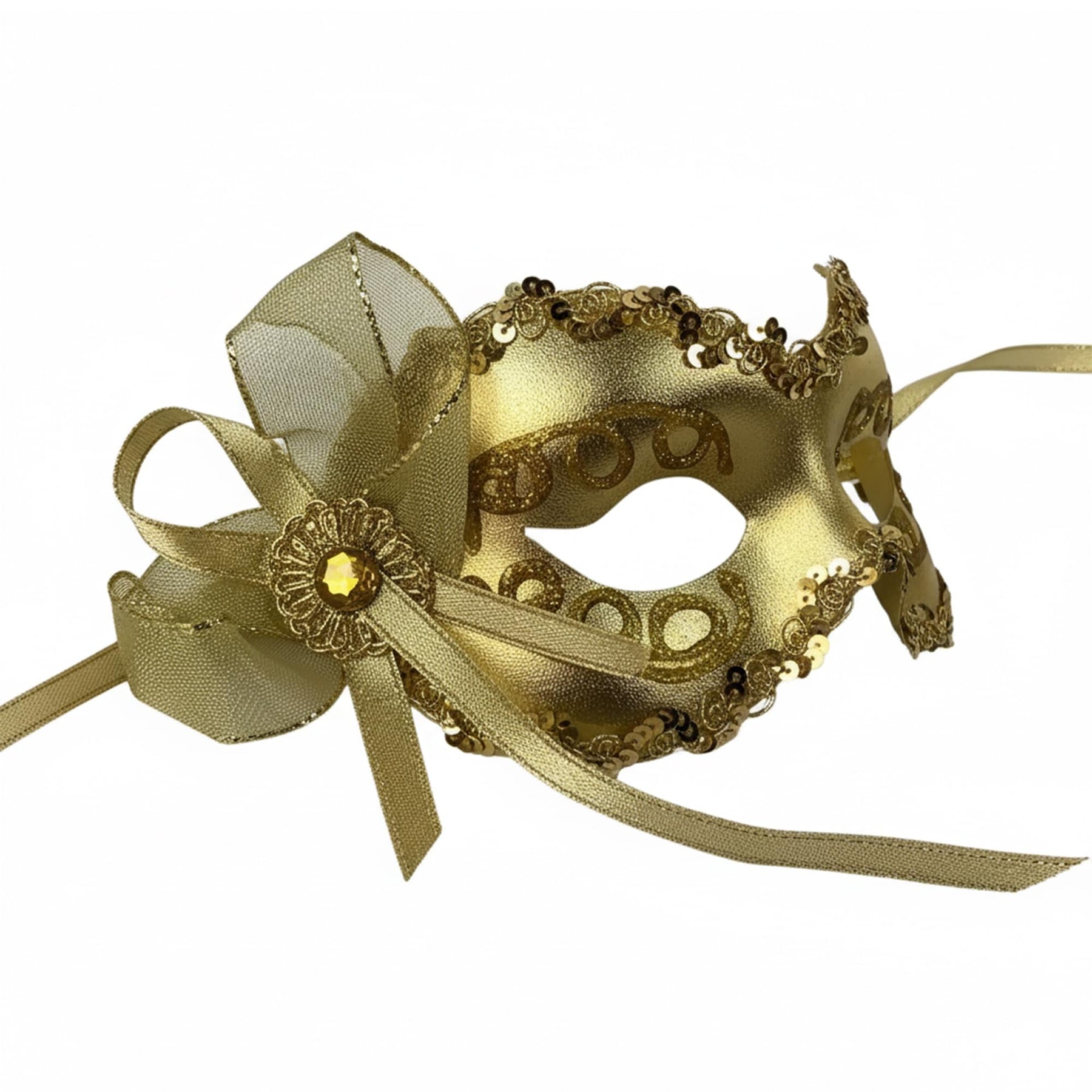 Gold Angelina Mask Costume Accessory