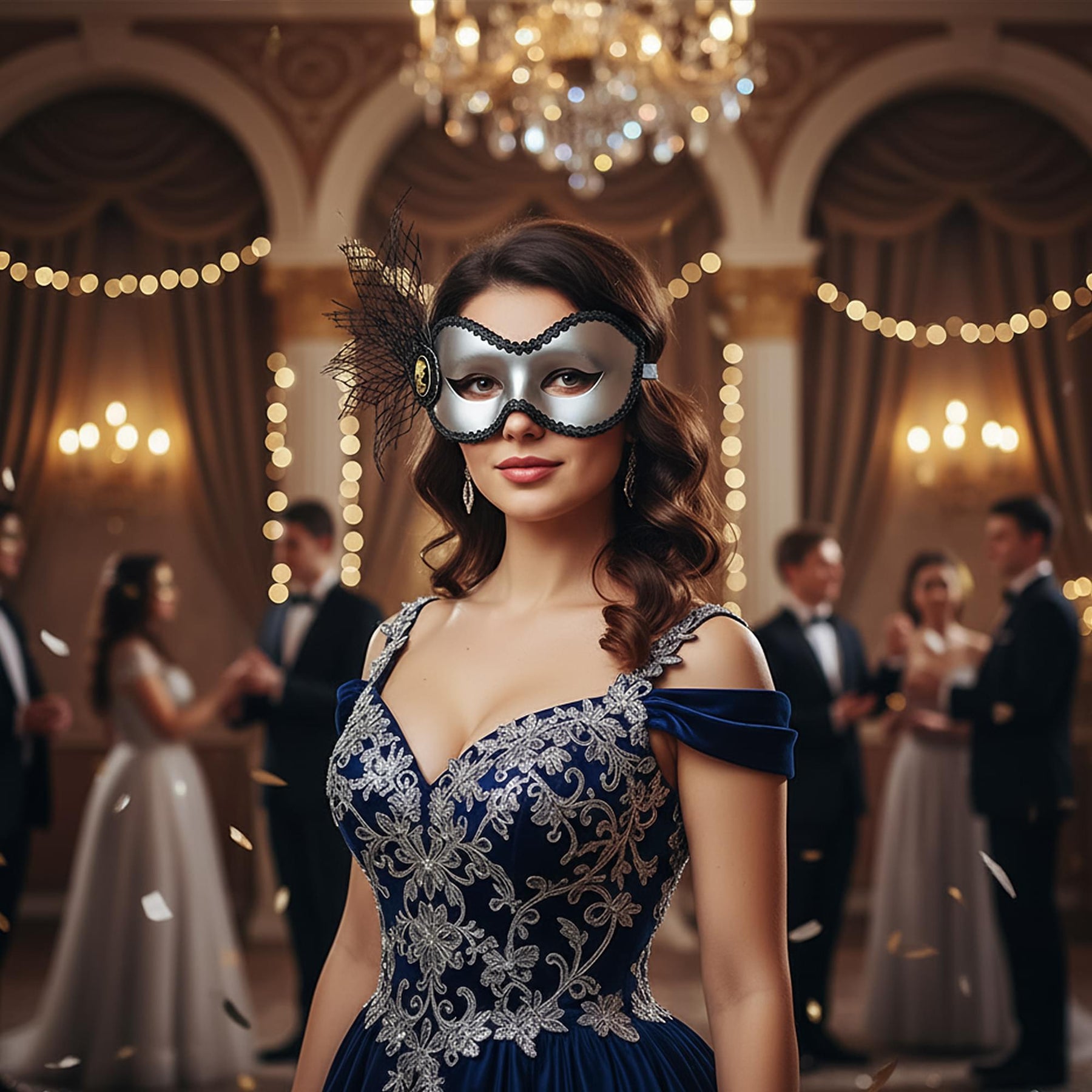 Ancestor Silver Adult Costume Mask