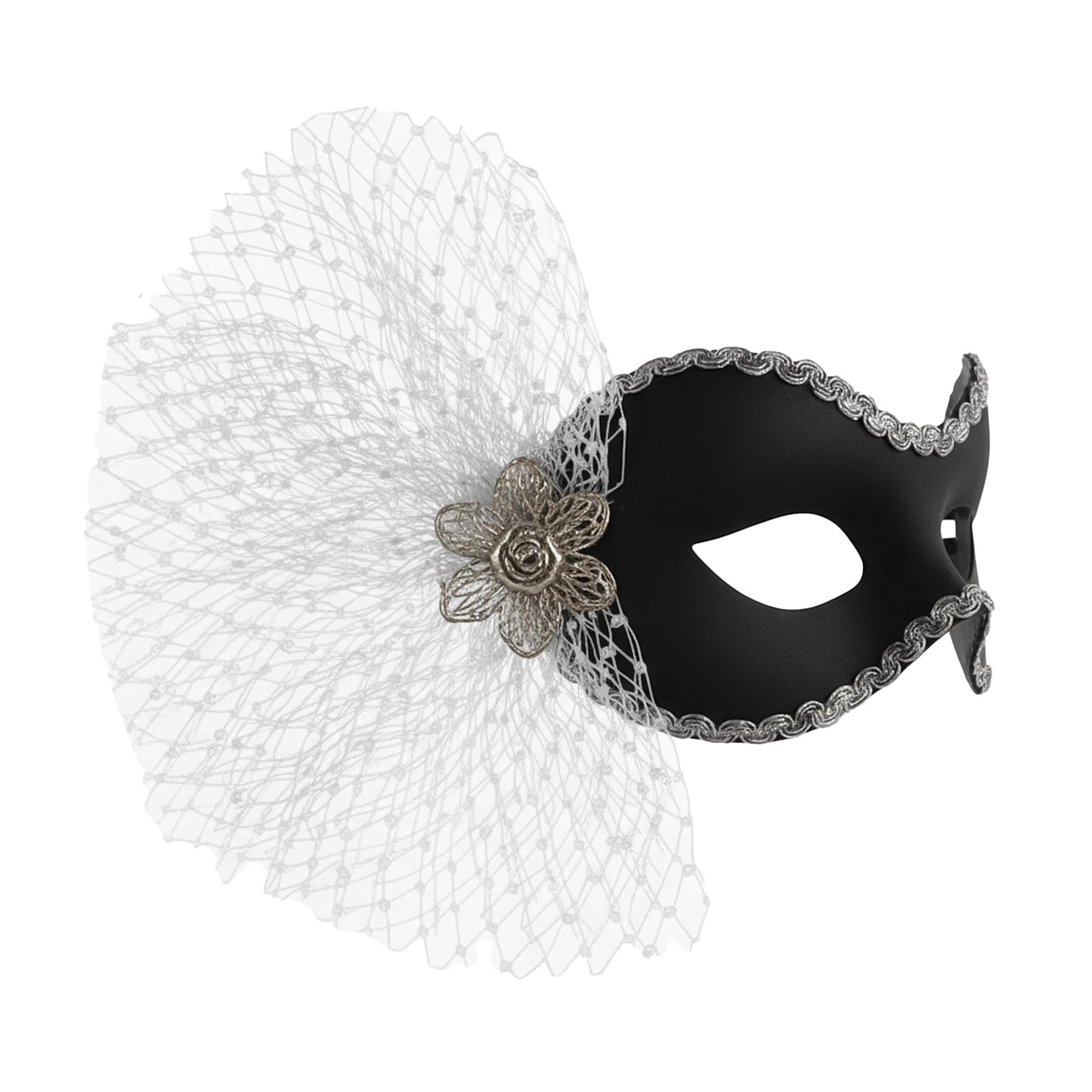 Elaine Black & Silver Adult Costume Mask