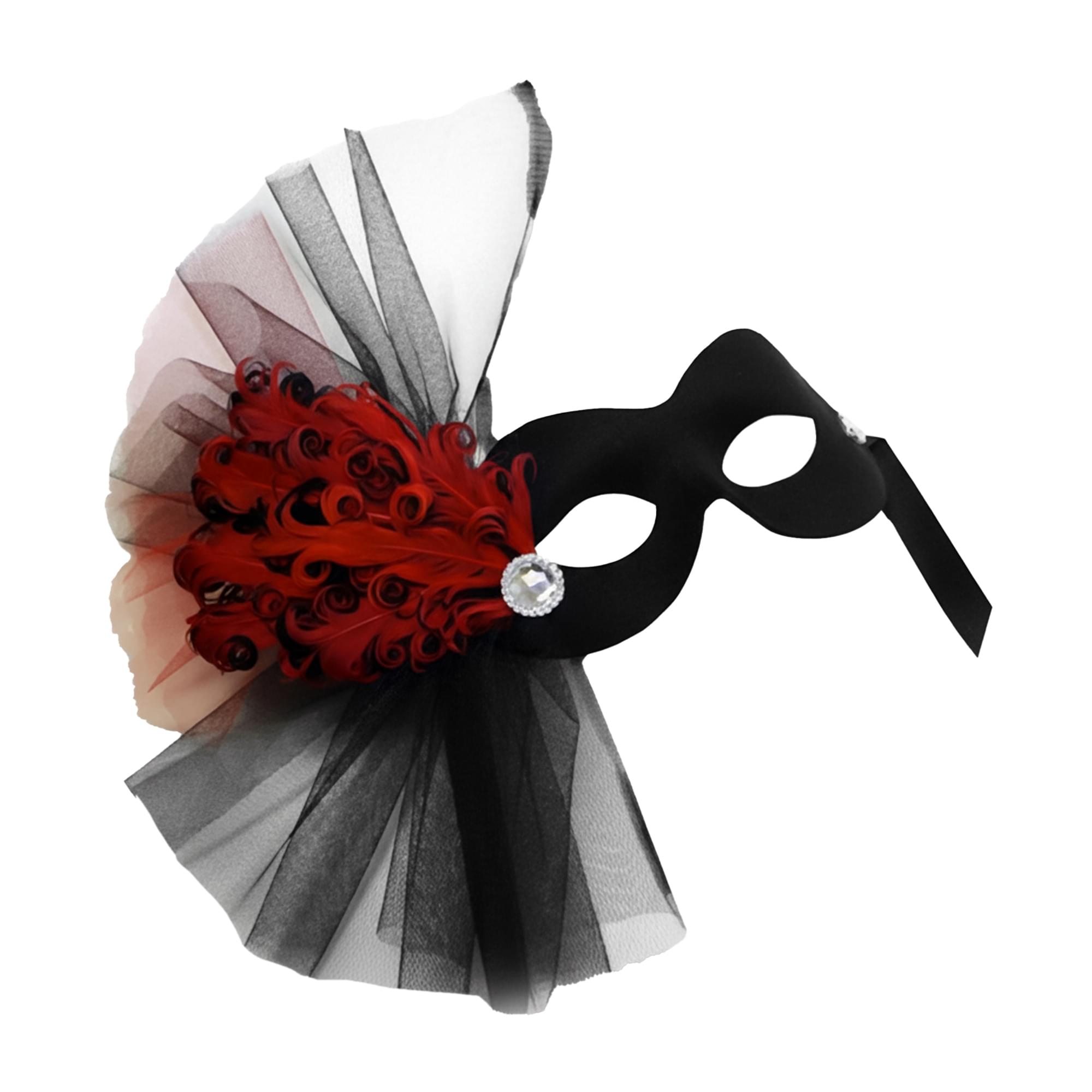 Lavish Soiree - Black/red Adult Costume