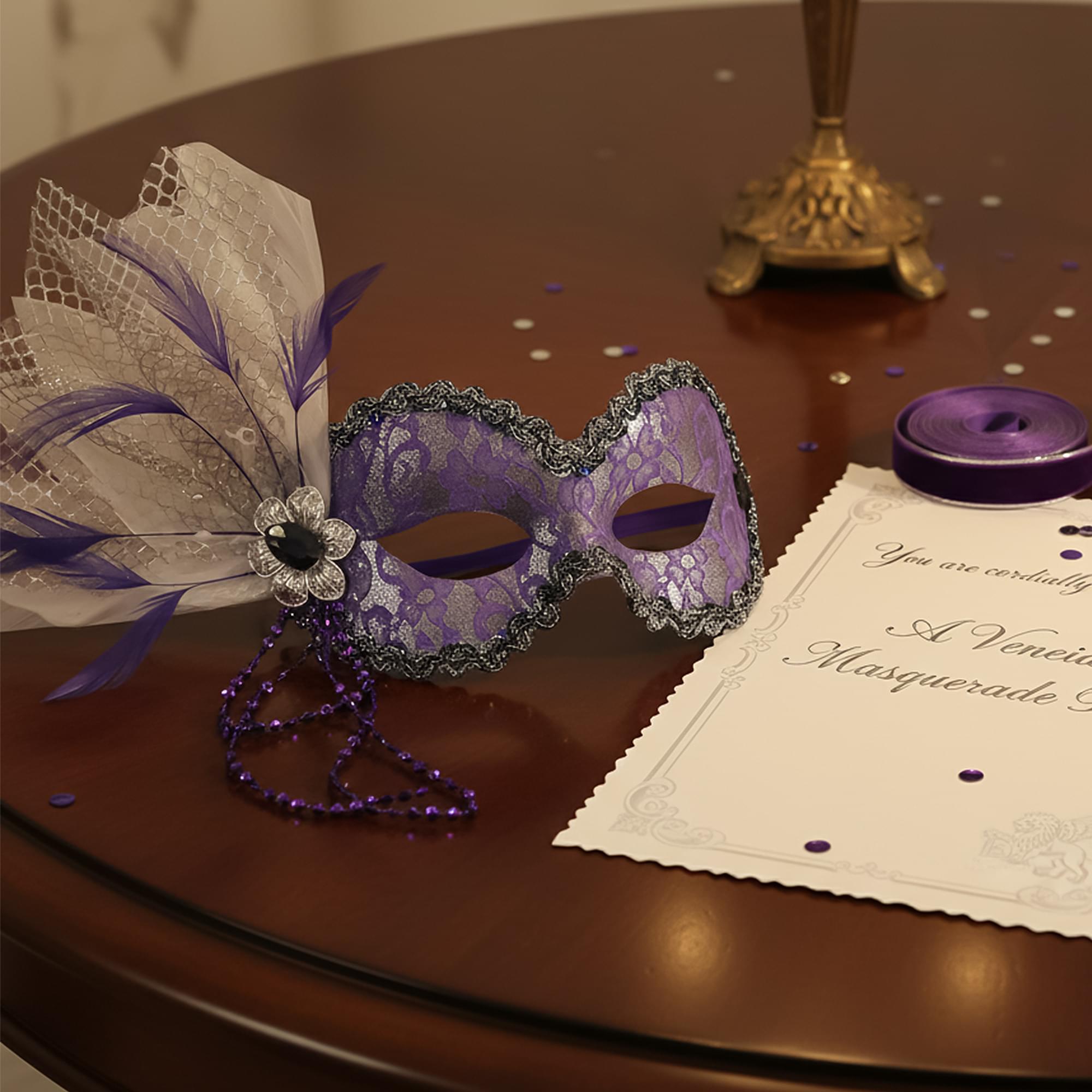 Vintage - Purpe Lace Adult Costume