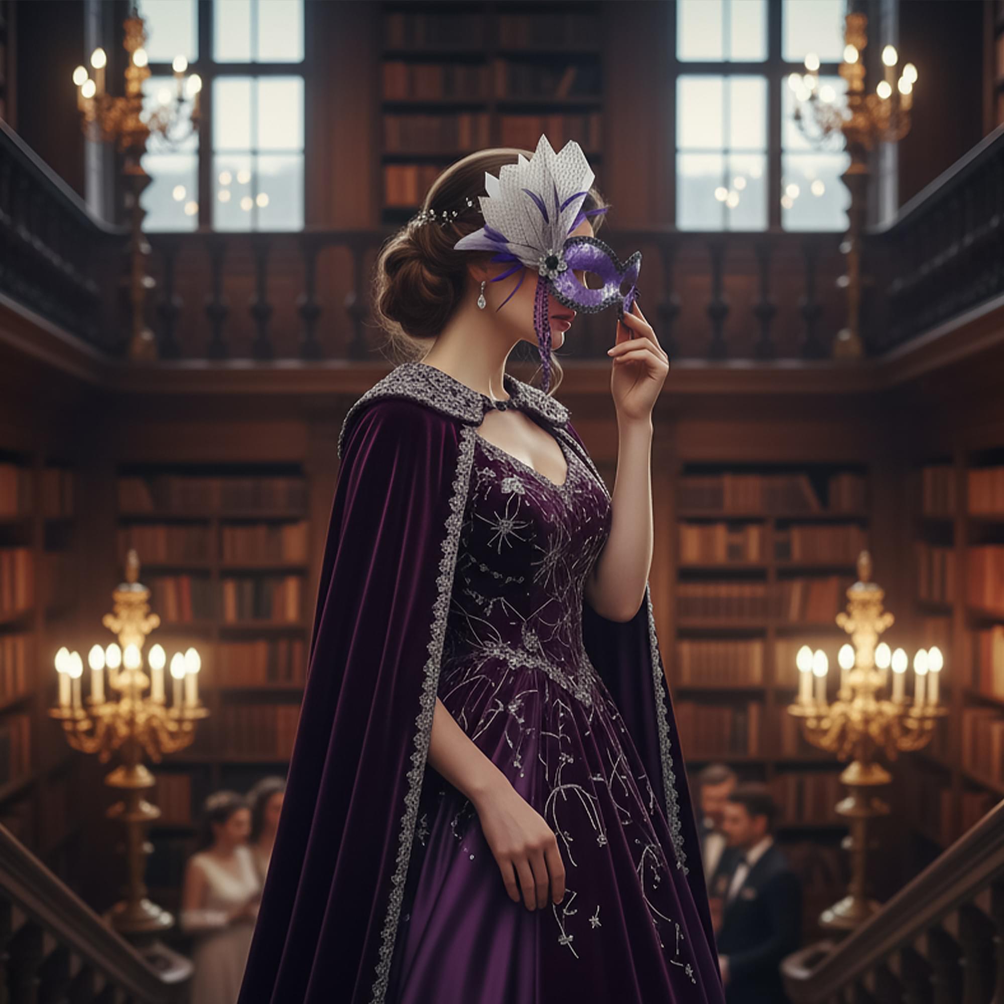 Vintage - Purpe Lace Adult Costume