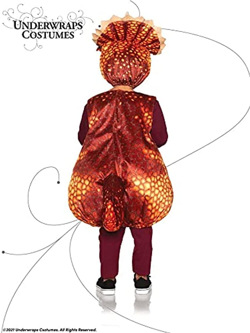 Triceratops Rust Printed Children's Costume
