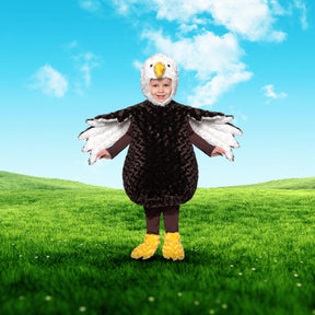 Bald Eagle Plush Swirl Fur Toddler Costume