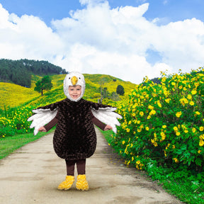 Bald Eagle Plush Swirl Fur Toddler Costume