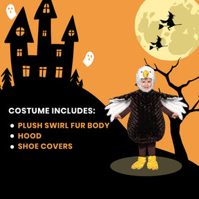 Bald Eagle Plush Swirl Fur Toddler Costume